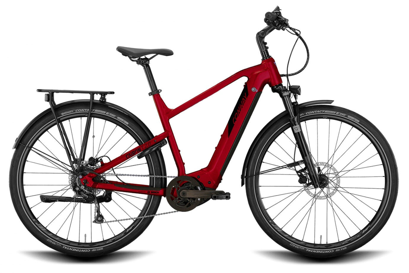 Conway CAIRON T 2.0 625 DIAMANT - 28" 625 Wh - red metallic/black metallic