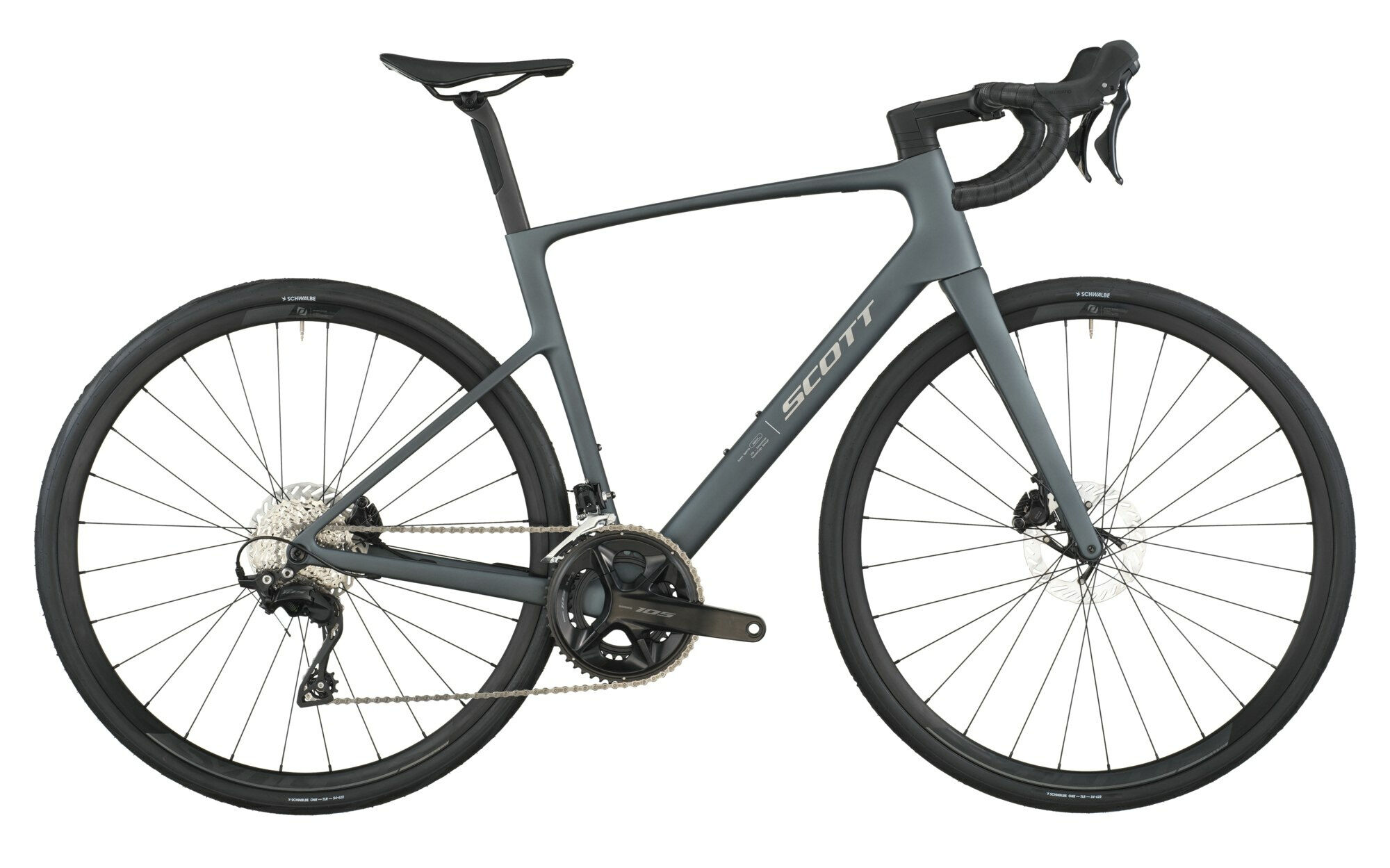 Scott Addict 50 Carbon Rennrad Grau - 28 Zoll - Diamant (2026)