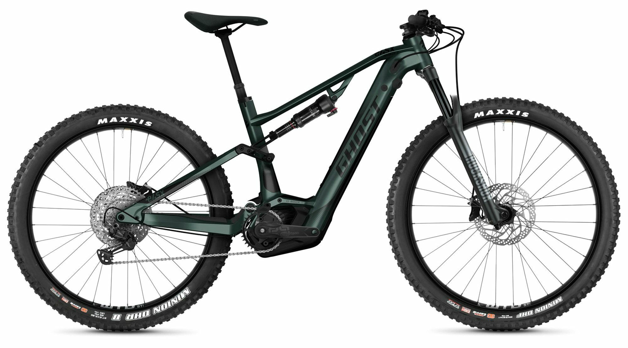 Ghost E-ASX 130 ADVANCED green bay metallic/black-matt 29" 750 Wh Diamant M