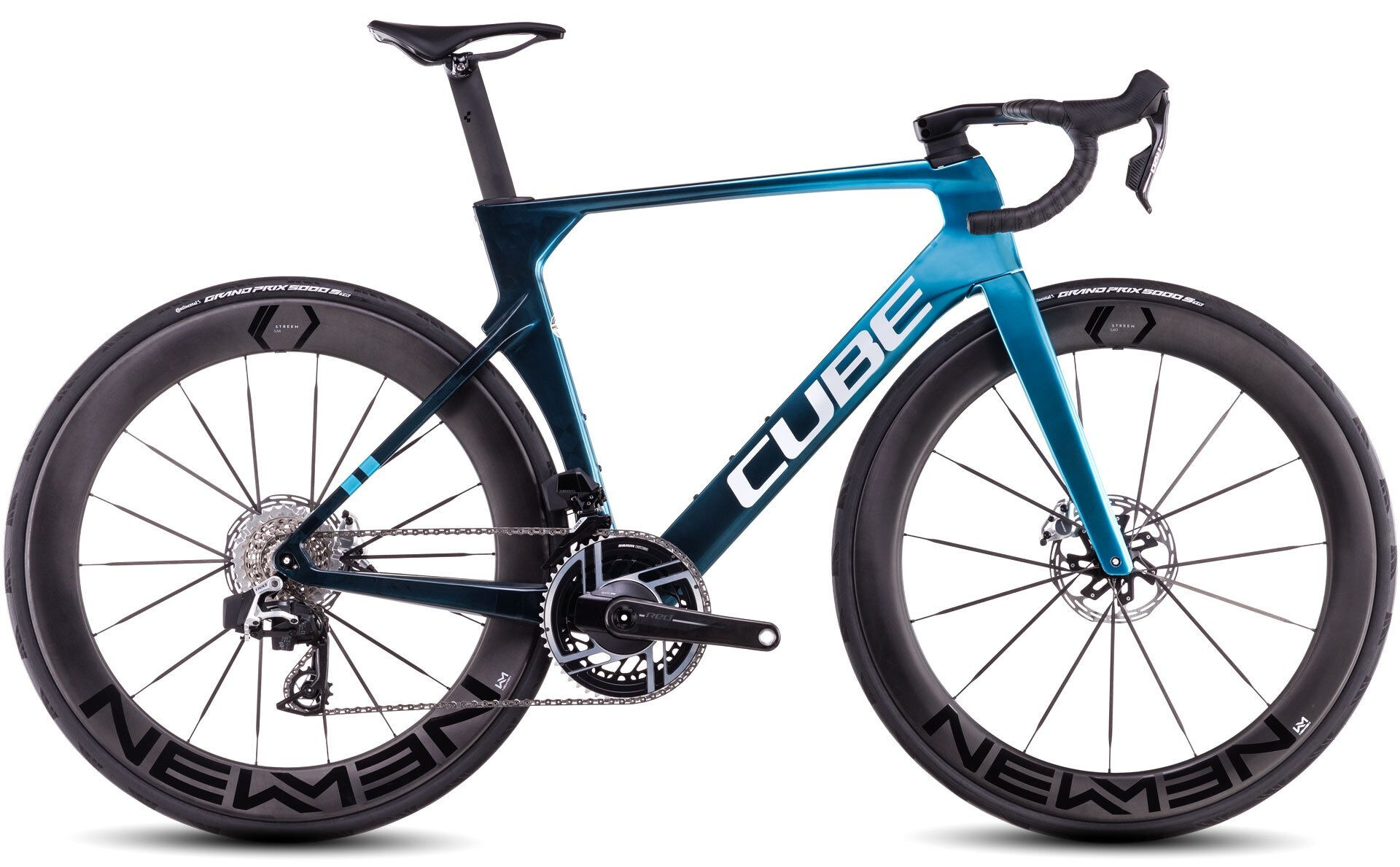 Cube Litening AERO C:68X SLX chromeblue´n´liquidblue 28" Diamant