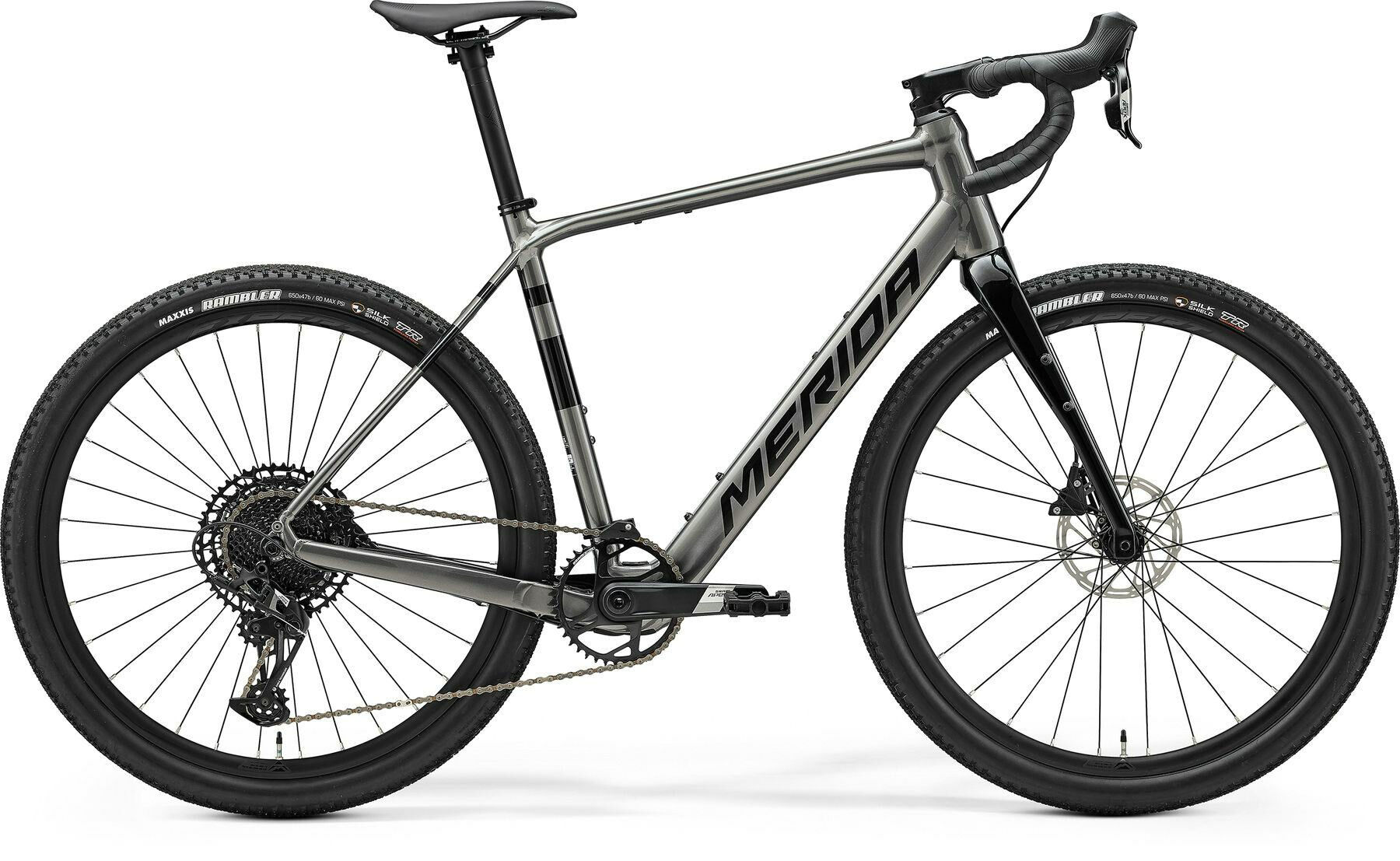 Merida eSILEX + 600 Gunmetal Grey 2025 28" 250 Wh Diamant
