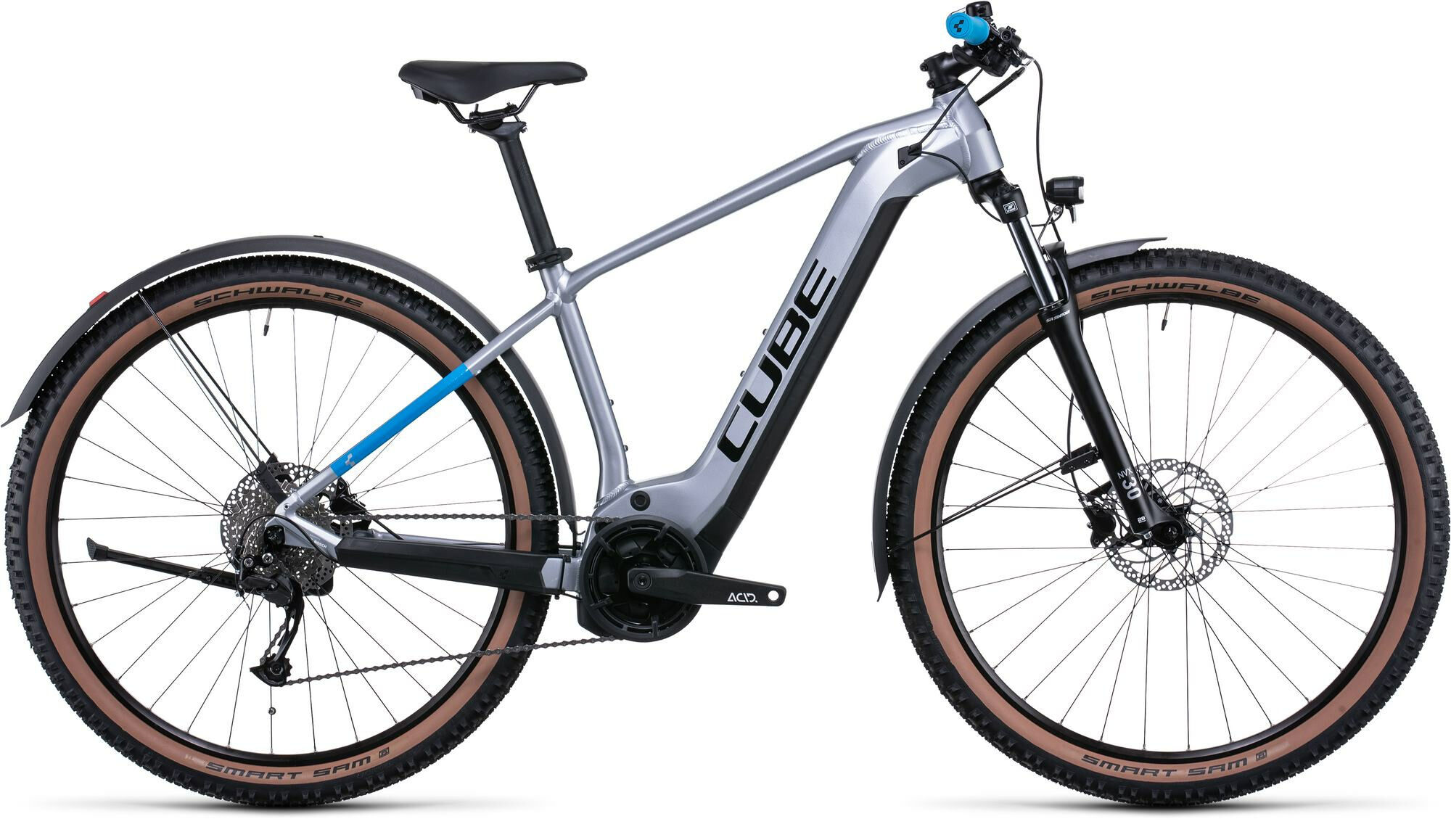 Cube Reaction Hybrid Performance Allroad polarsilver´n´blue 2022 29" 625 Wh Diamant
