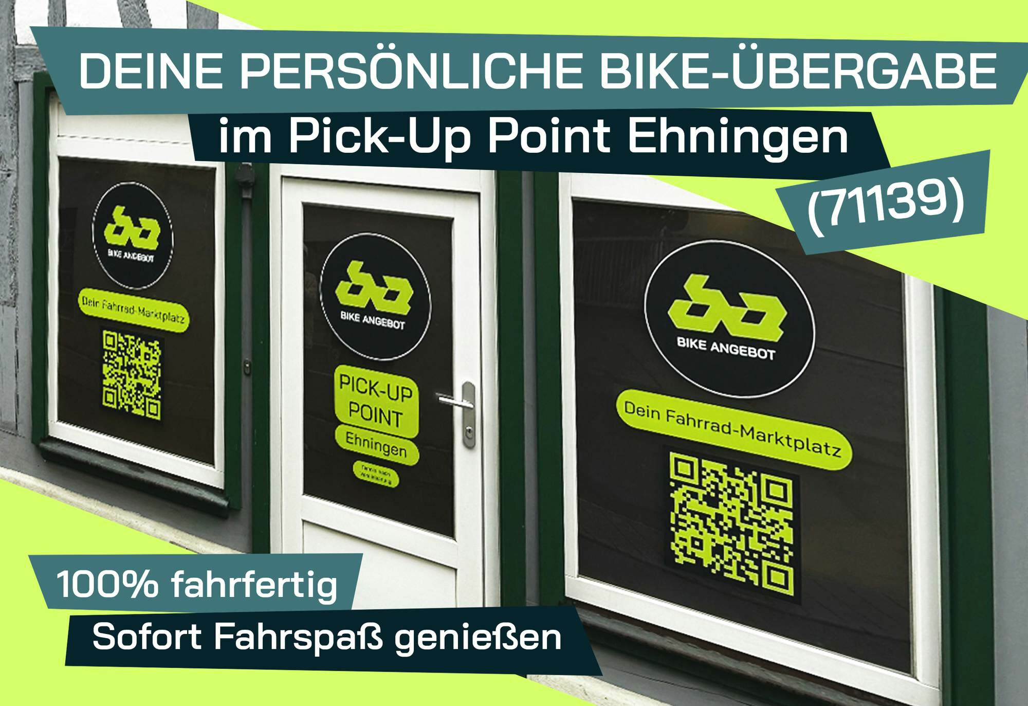 Persönliche Bike-Übergabe Pick-Up Point 71139 Ehningen