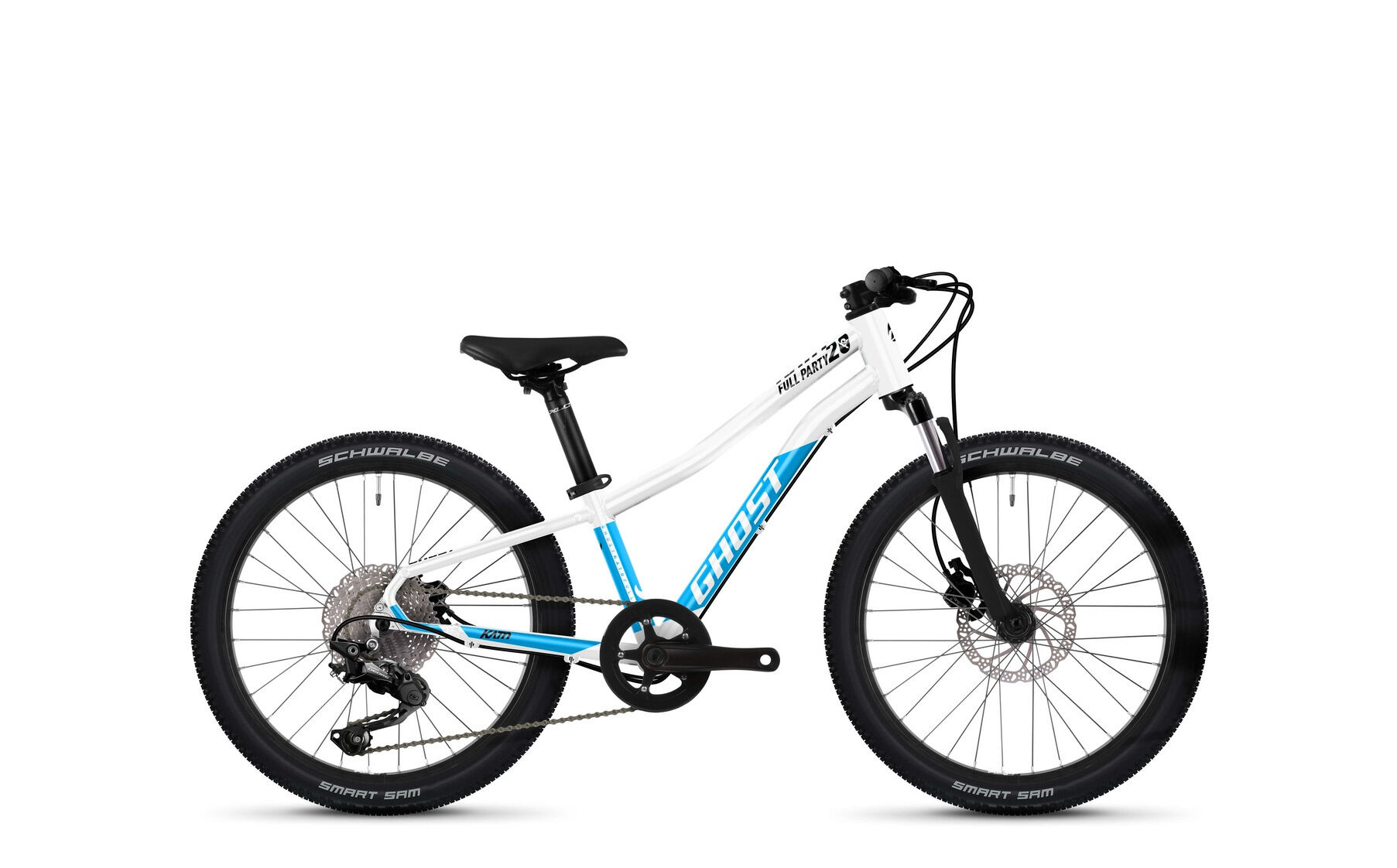 Ghost Kato 20 Full Party pearl white/bright blue-glossy 2022 20" Diamant