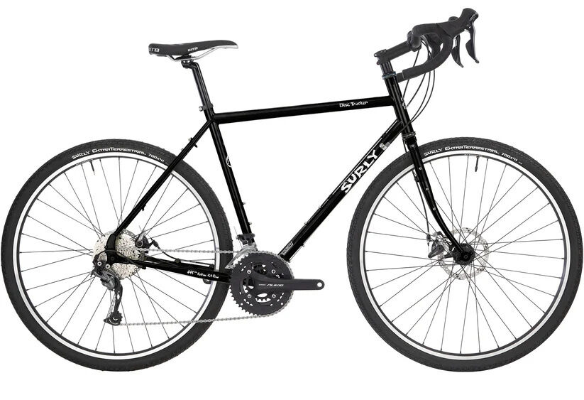 Surly Disc Trucker Reiserad Hi-Viz Black 27;5" Diamant 56 cm