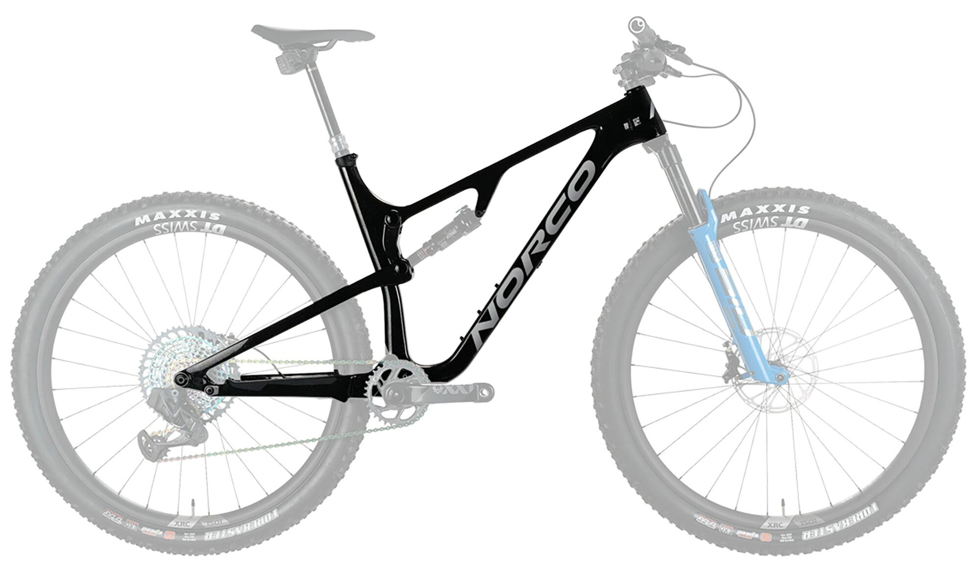 Norco Revolver FS 120 black / silver 2023 Rahmenset