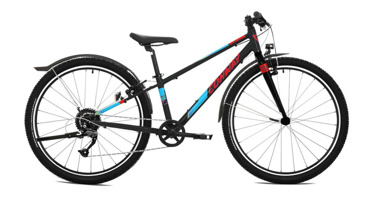 Conway MS 260 RIGID black metallic / red 26" Diamant 38 cm