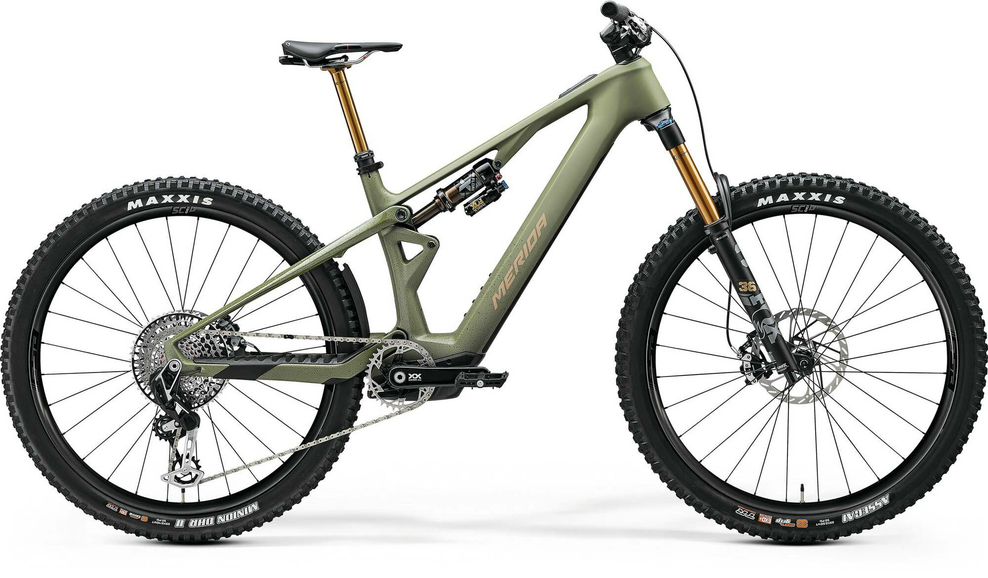 Merida eONE-SIXTY SL 10K Silk Anaconda Green - 400 Wh - 29 Zoll - Diamant