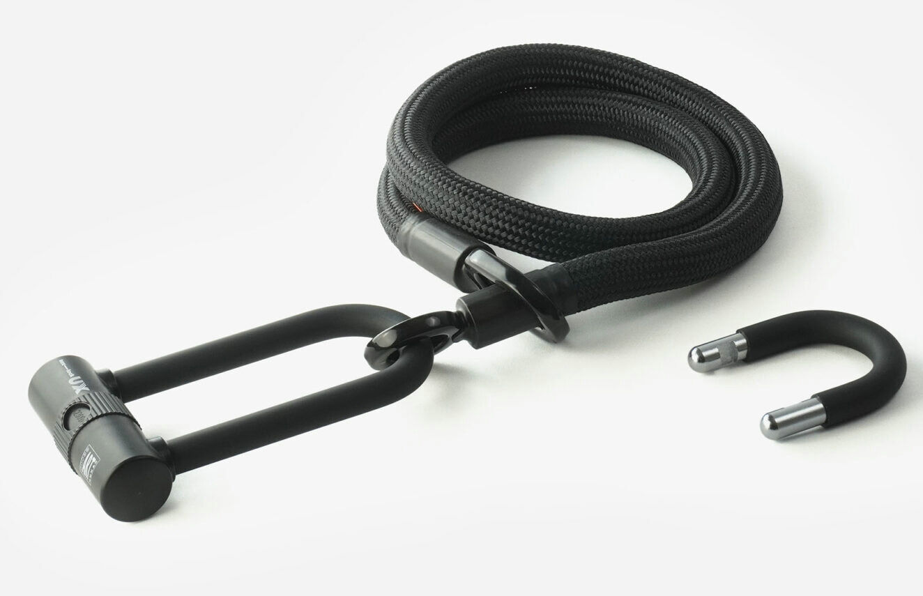 Tex-Lock Eyelet 120 U/X Textilseil mit Bügelschloss Onyx Black