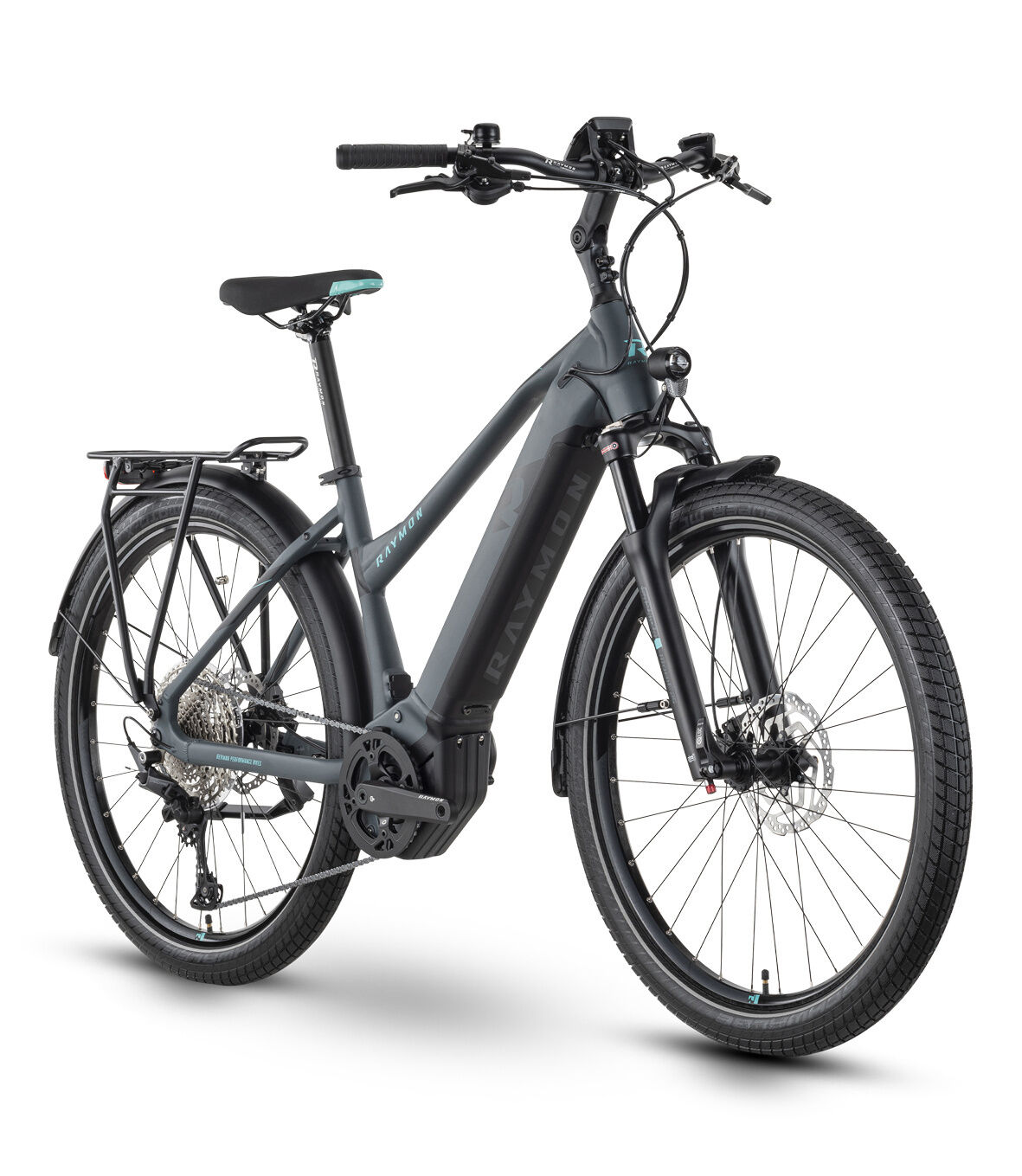 Raymon  TourRay E 6.5  grey / black / aqua  2022 27,5" 630 Wh Trapez