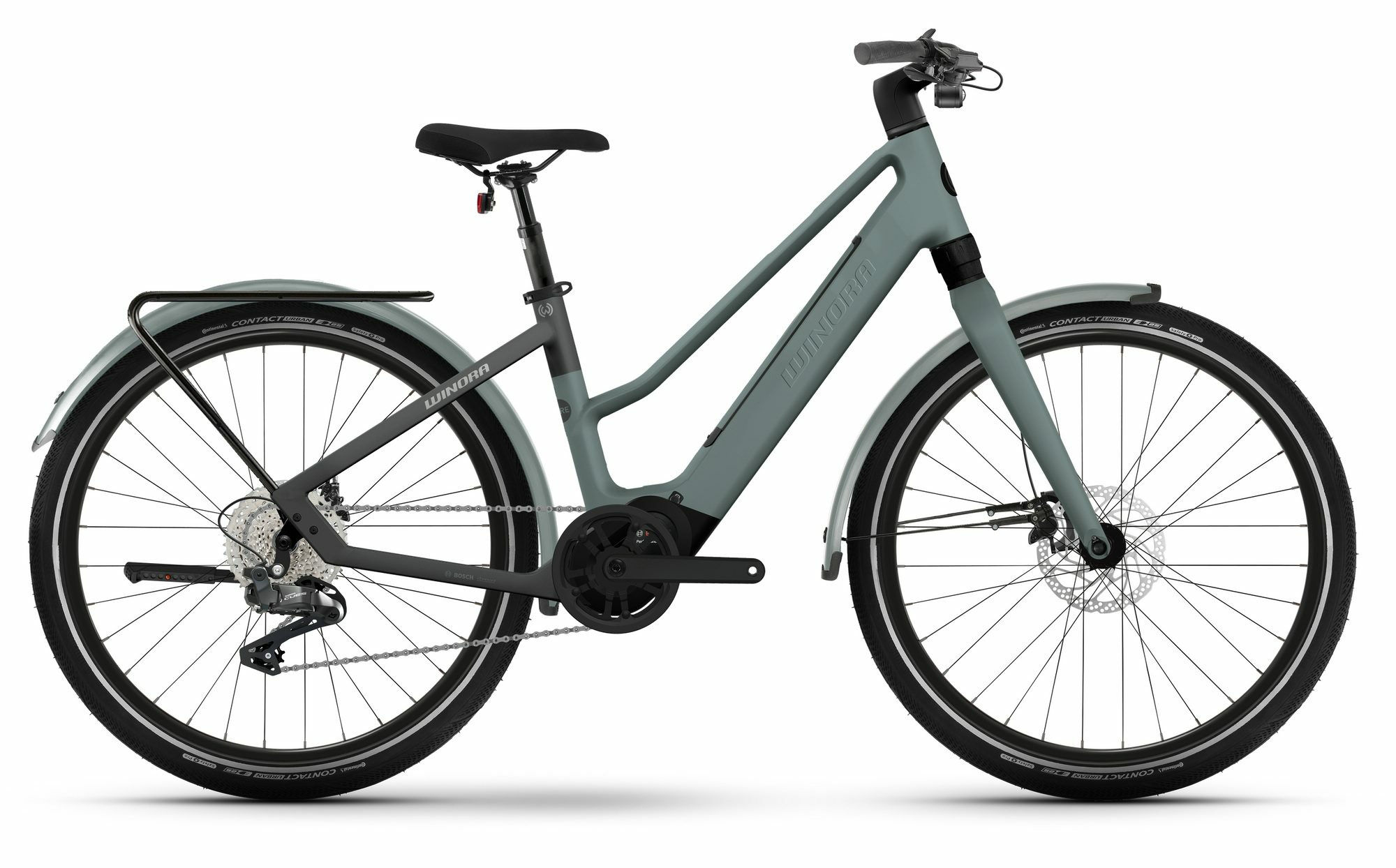 Winora iRIDE PURE X10 nile blue matt/black matt 27;5" 400 Wh Trapez 44 cm