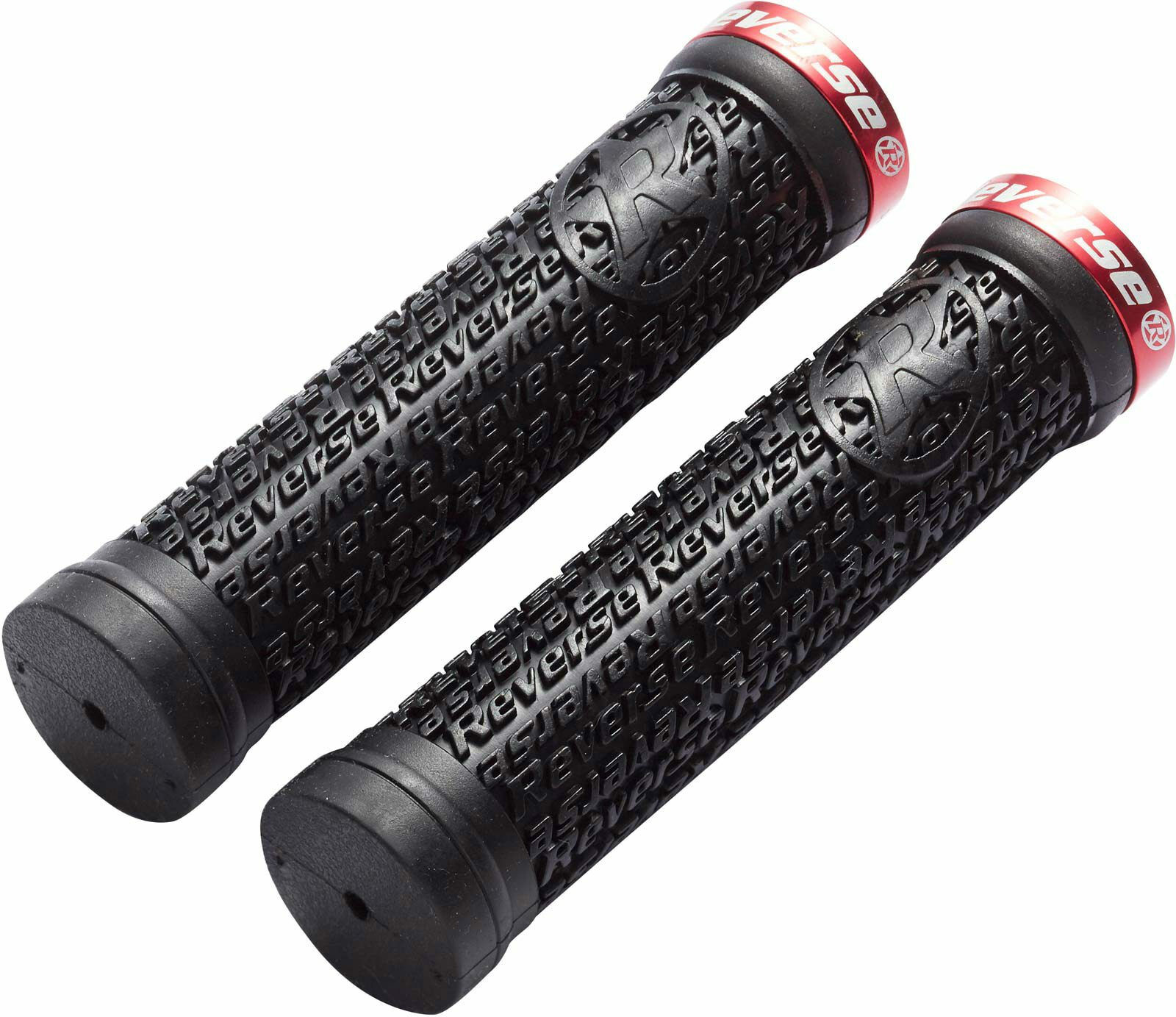 Reverse Components Griff Stamp Single Lock-On Schwarz/Rot