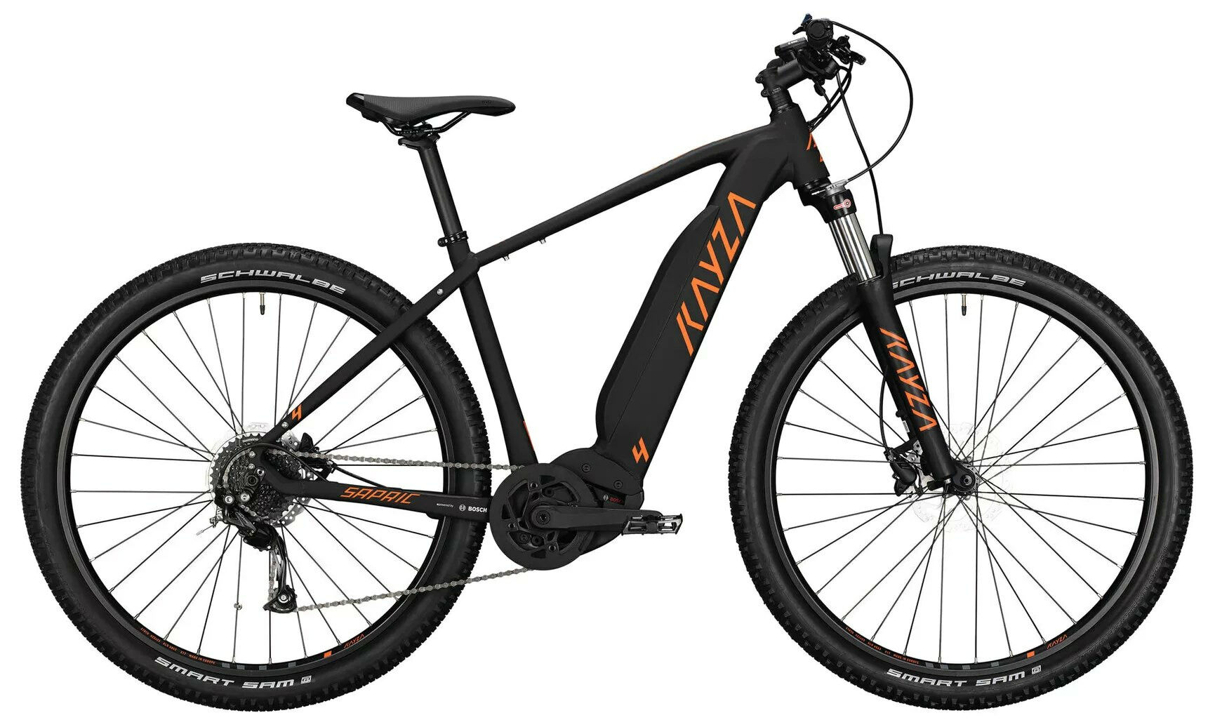 Kayza Sapric 4 BLACK MATT/ORANGE MATT 29" 500 Wh Diamant 56 cm