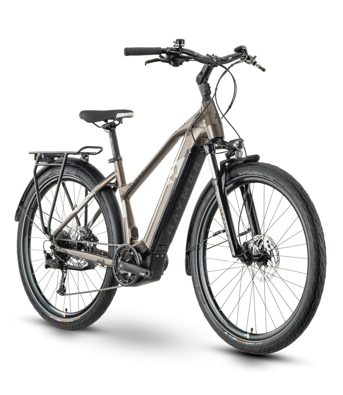 Raymon TourRay E 5.0 stone/light grey/black 2023 27,5" 500 Wh Trapez