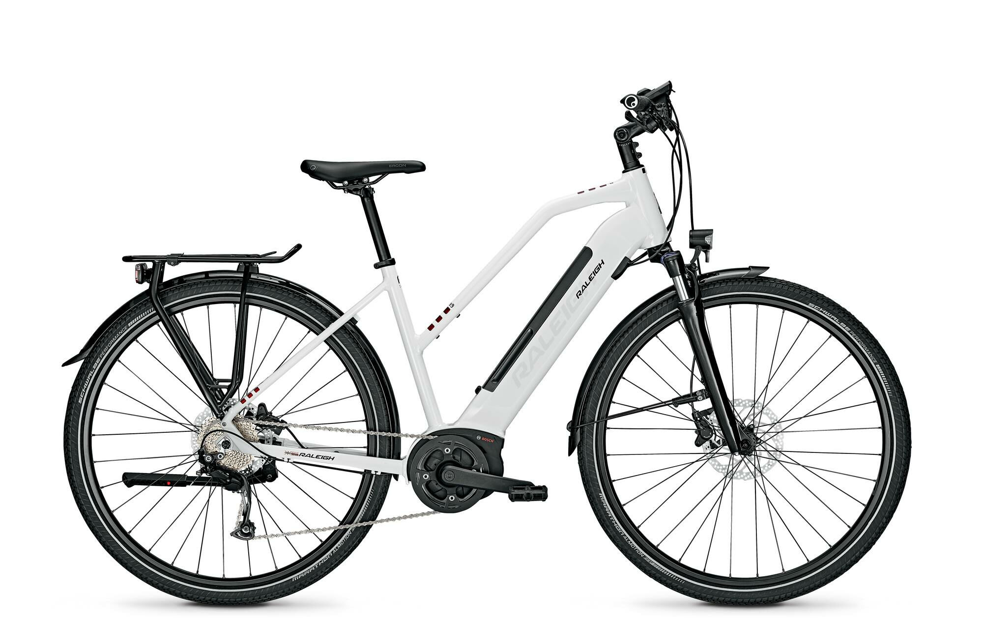 Raleigh KENT 9 white glossy 2021 28" 500 Wh Trapez