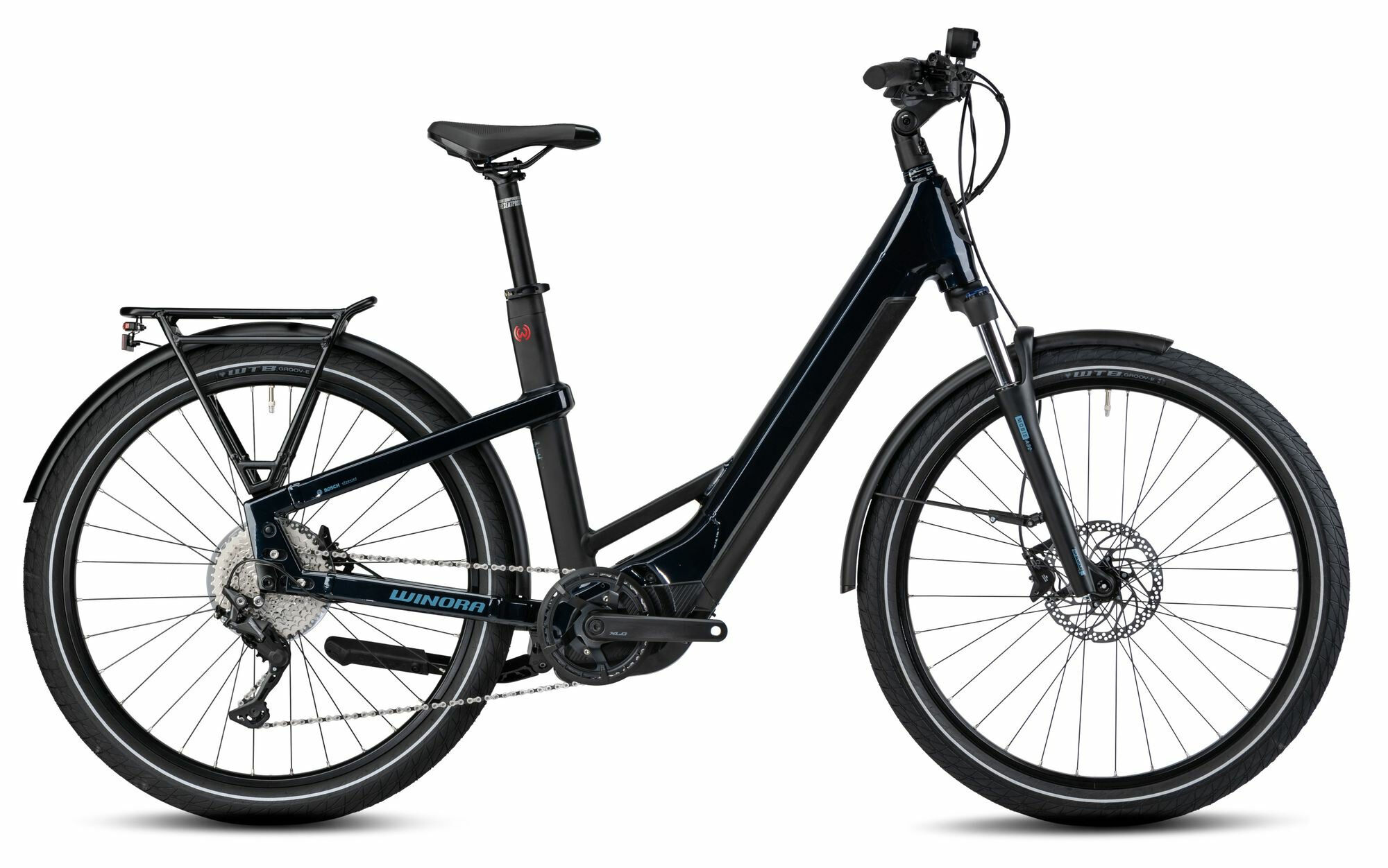 Winora YAKUN 10 LOW - 27,5" 750 Wh - darkblue matt