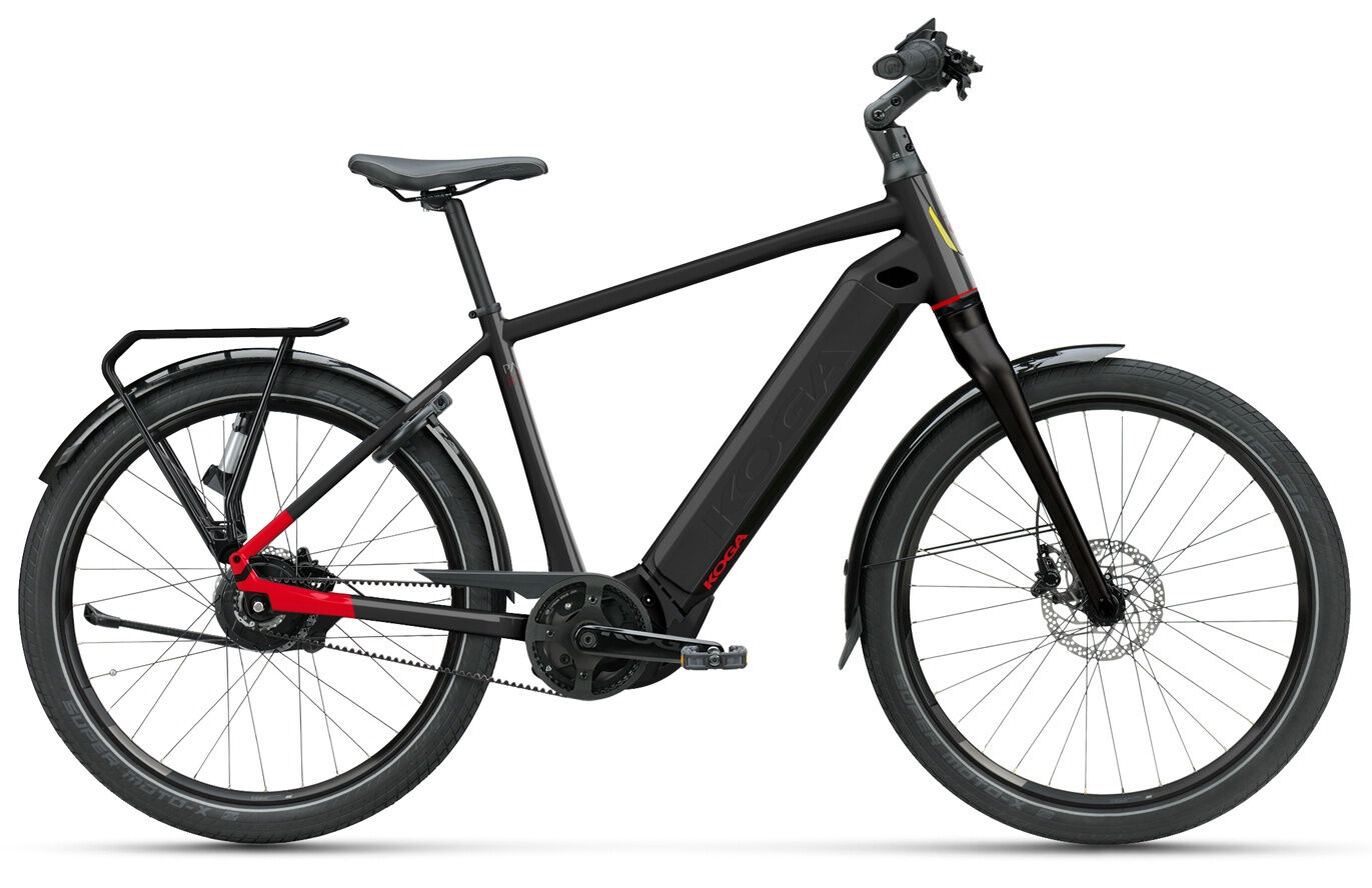 Koga Pace B10 Gents Rigid Panter Black / Siena Red / High Gloss 27,5" 750 Wh Diamant