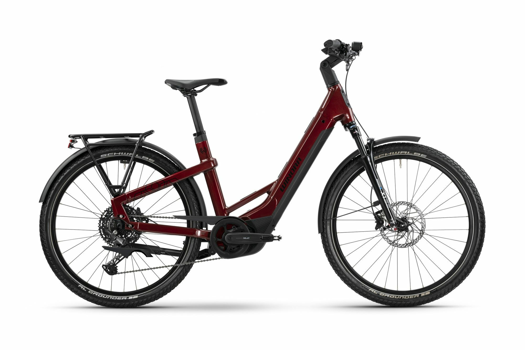 Winora Yakun X10 warm red-gloss 27,5" 800 Wh Wave Winora Yakun X10 warm red-gloss 27,5" 800 Wh Wave