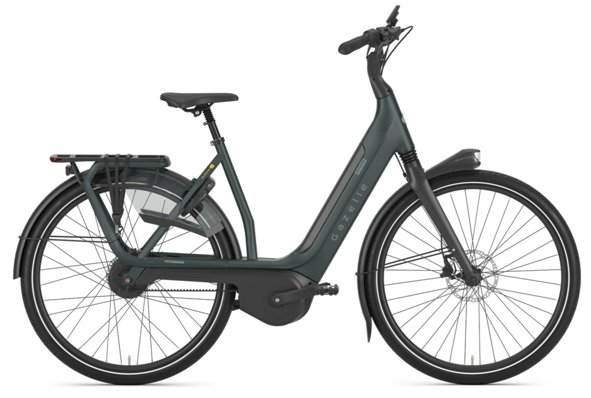 Gazelle Avignon C380 HMB teal grey matte 28" 500 Wh Wave 65 cm