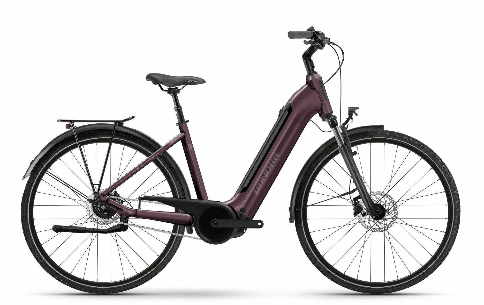 Winora TRIA N5 muted fig glänzend 28" 625 Wh Wave XL