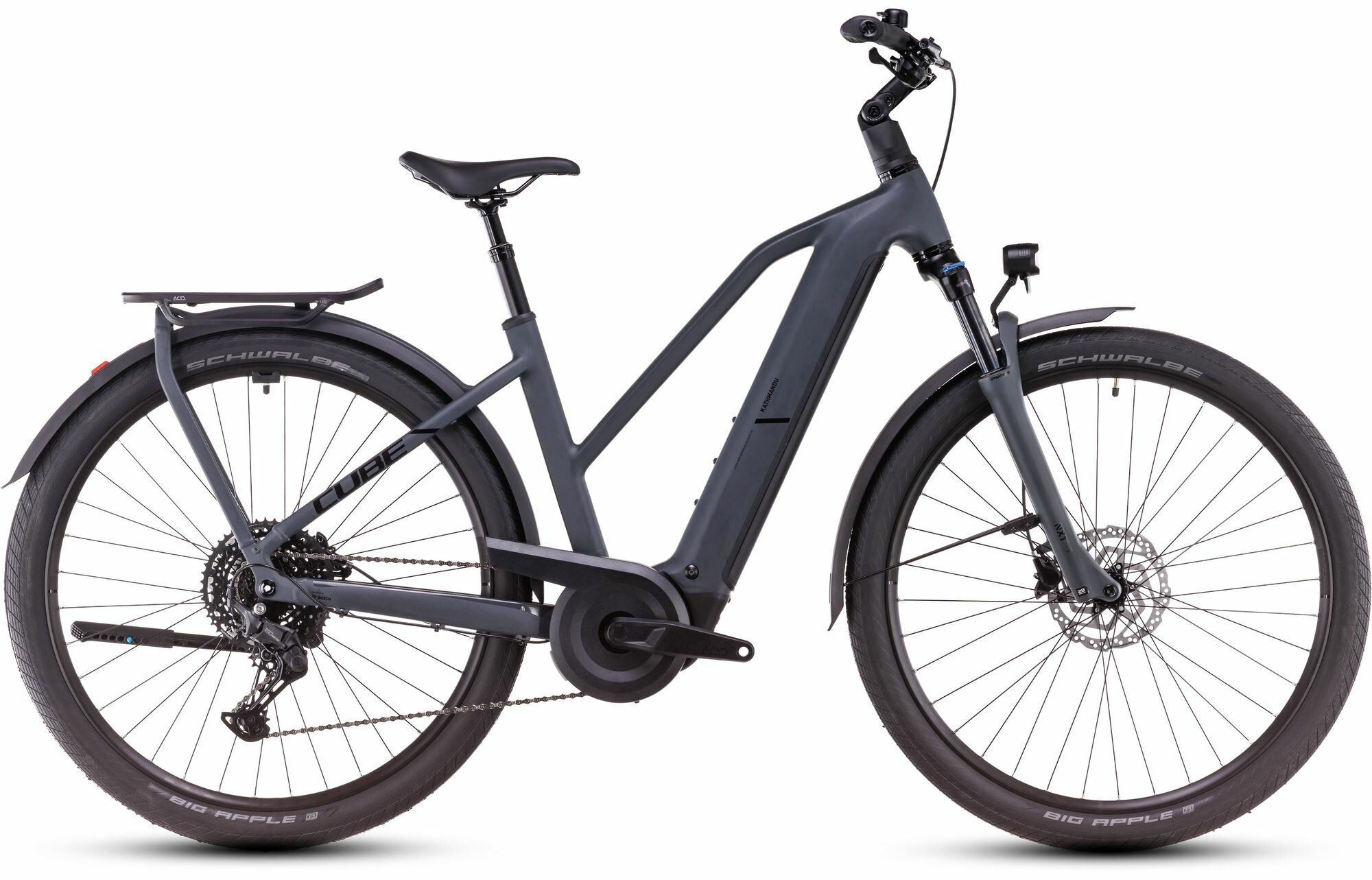 Cube Kathmandu Hybrid ONE 800 shadowgrey´n´black 28" 800 Wh Trapez