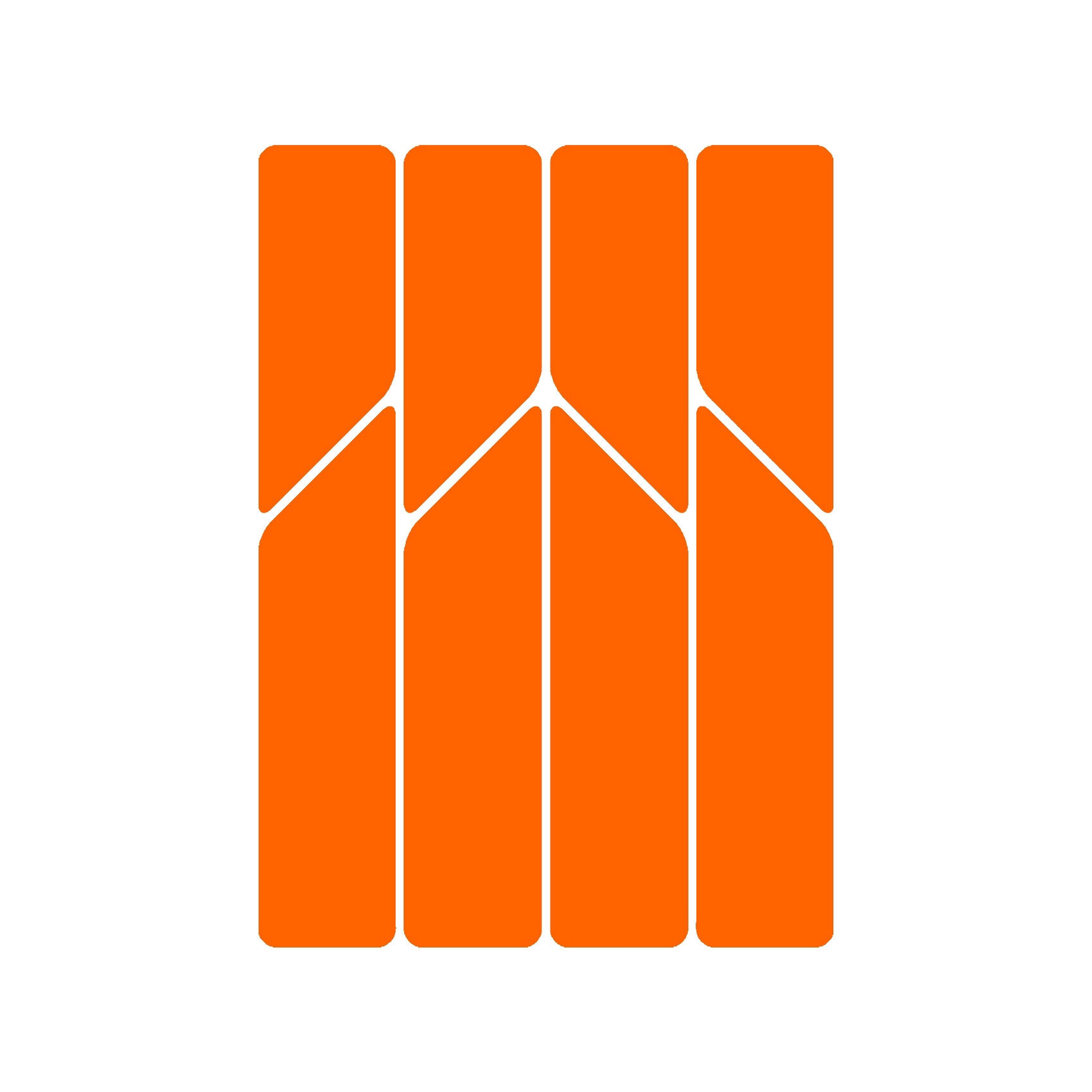 Rie:sel design Re:Flex Frame Reflektierende Aufkleber Orange