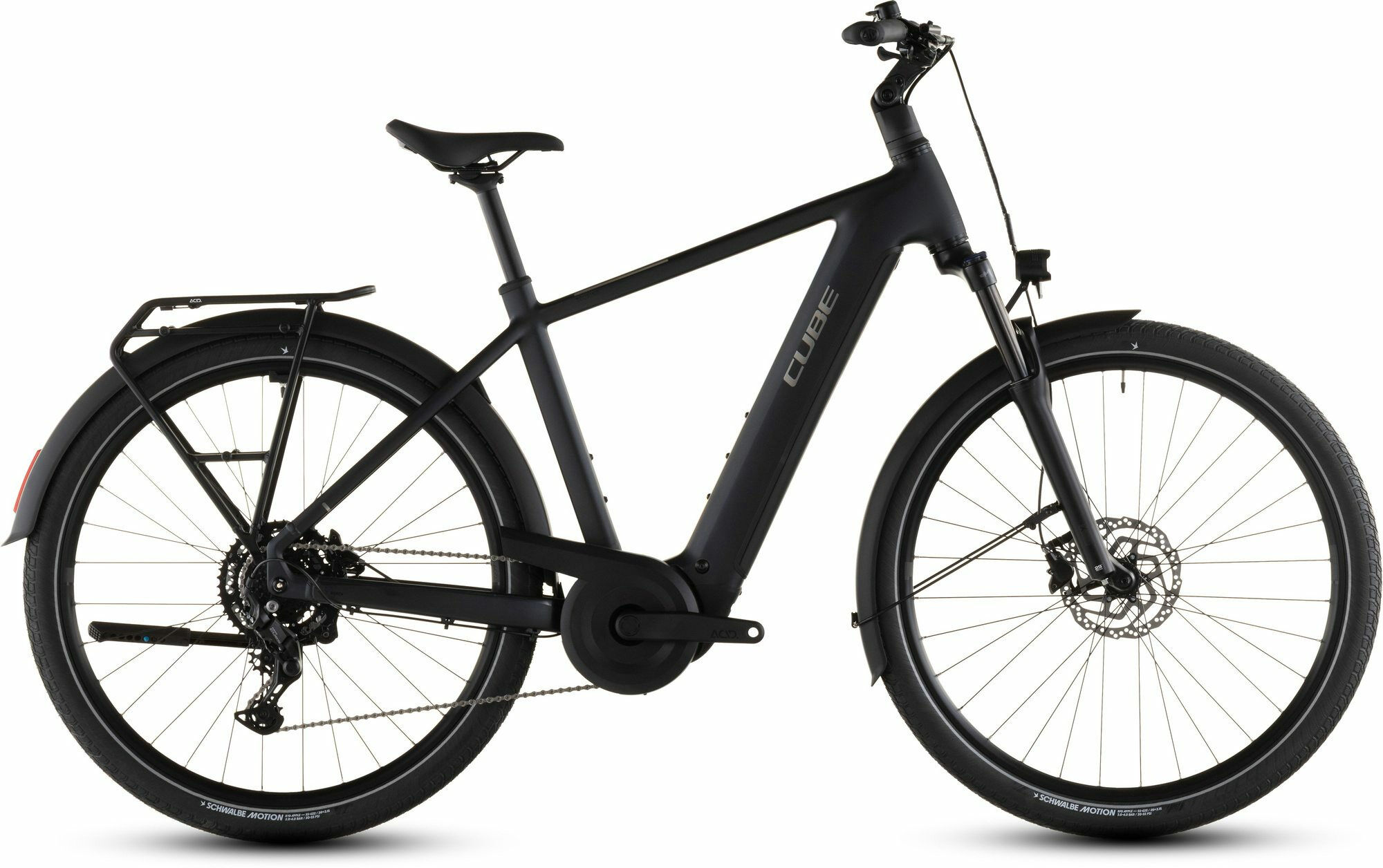 Cube Touring Hybrid ONE 600 coal ́n ́chrome 28"; 600 Wh Diamant 58 cm