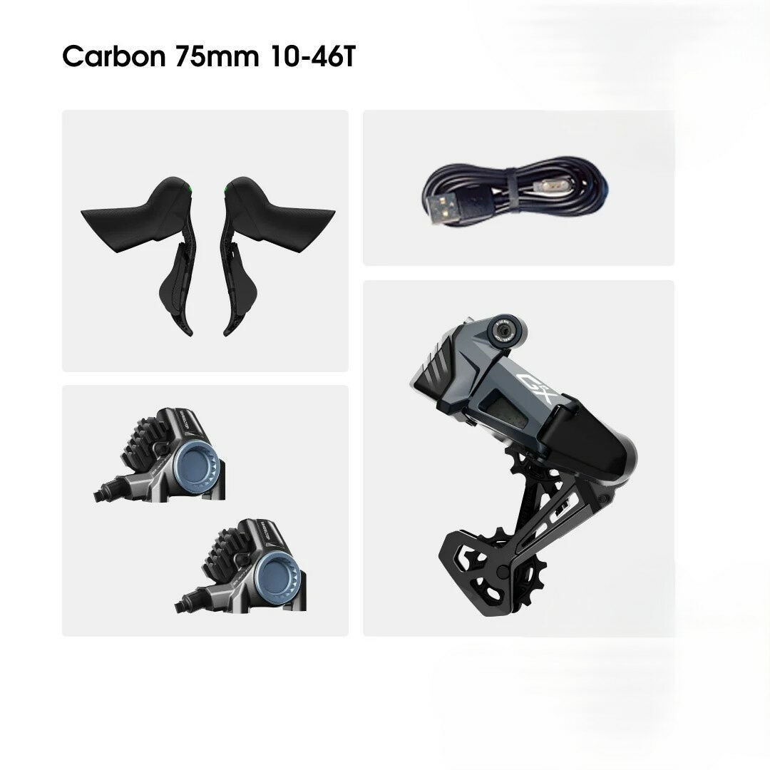Wheeltop EDS GeX Mid Cage Carbon Shifters Upgrade Kit