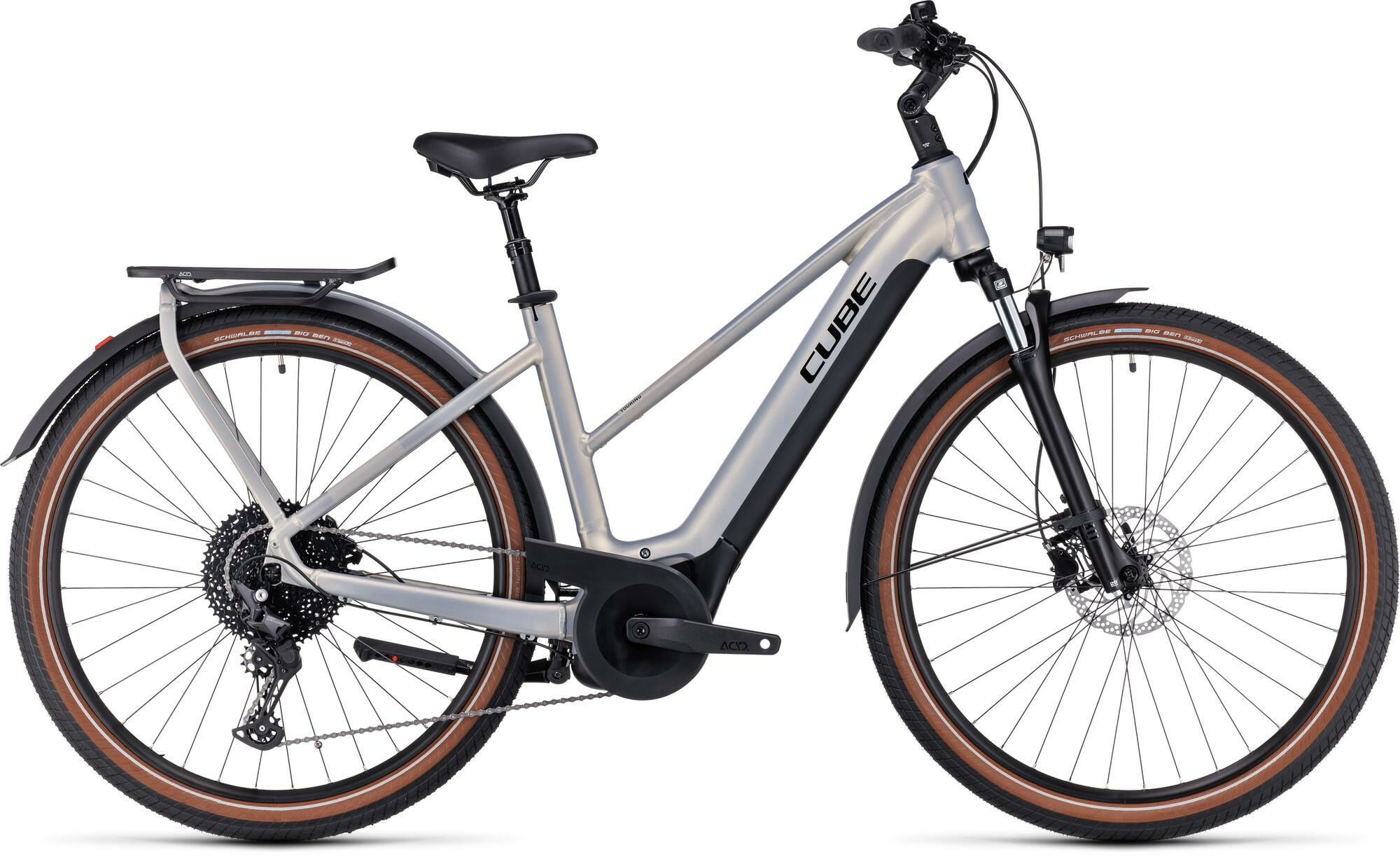 Cube Touring Hybrid Pro 625 pearlysilver´n´black 2024 28" 625 Wh Trapez