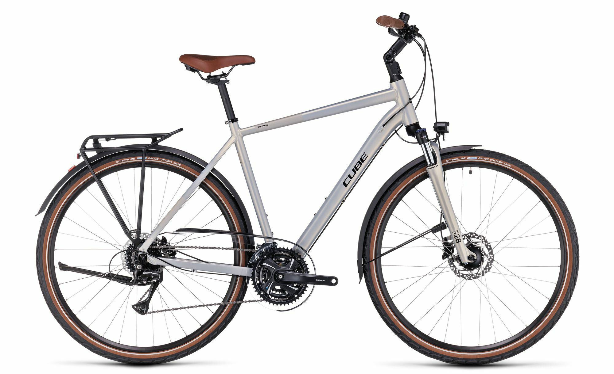 Cube Touring Pro pearlysilver´n´black 2023 28" Diamant