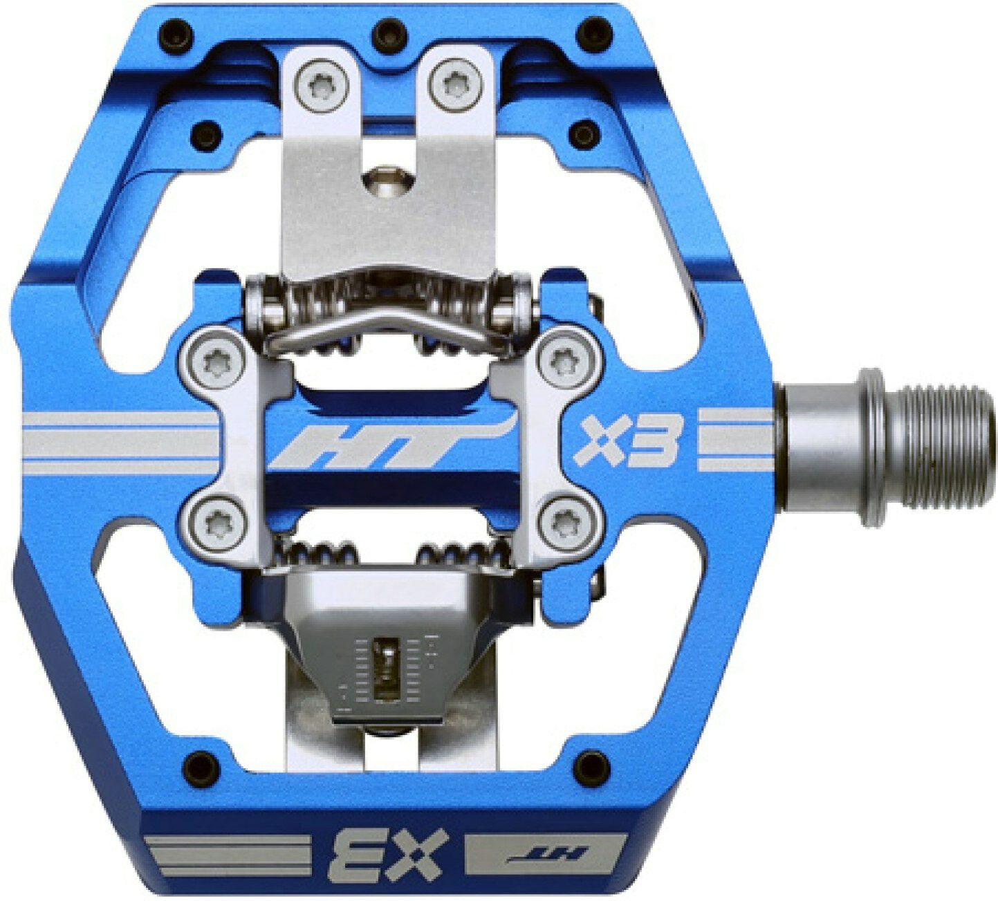 HT Components Pedale HT-X3 CNC Cromoly Royal Blau