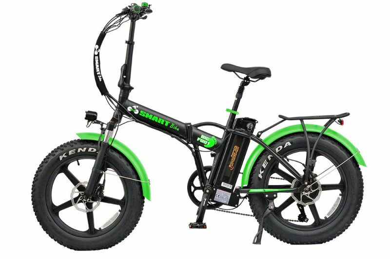 SMARTbike BigFoot 4.0 schwarz-grün 2023 20" 690 Wh Faltrahmen