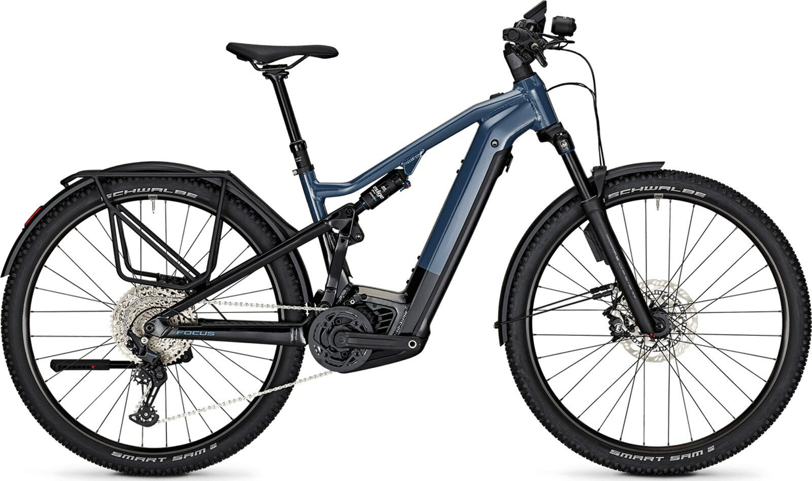 Focus THRON² 6.9 EQP ABS Stoneblue glossy / Magicblack glossy 29" 625 Wh Diamant S