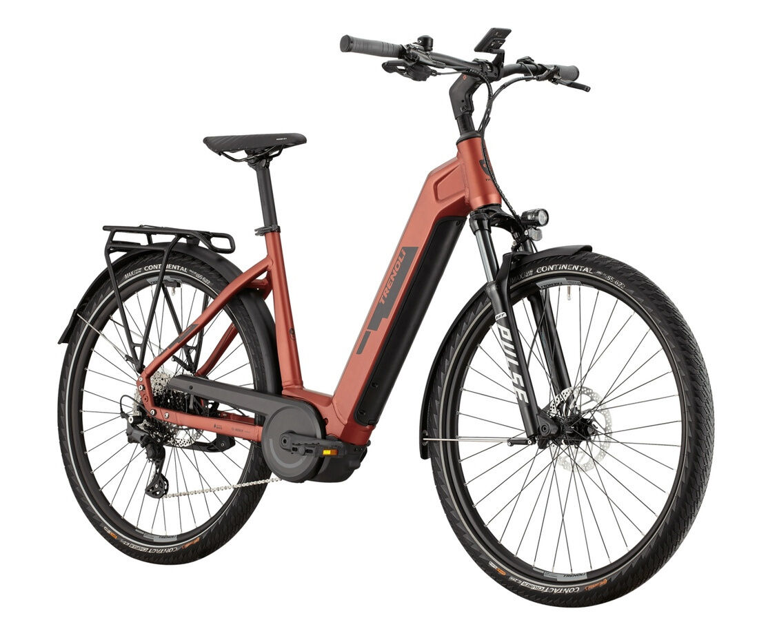 Trenoli TANARO CX CLASSICO pearl coral red matt 28" 750 Wh Wave 55 cm