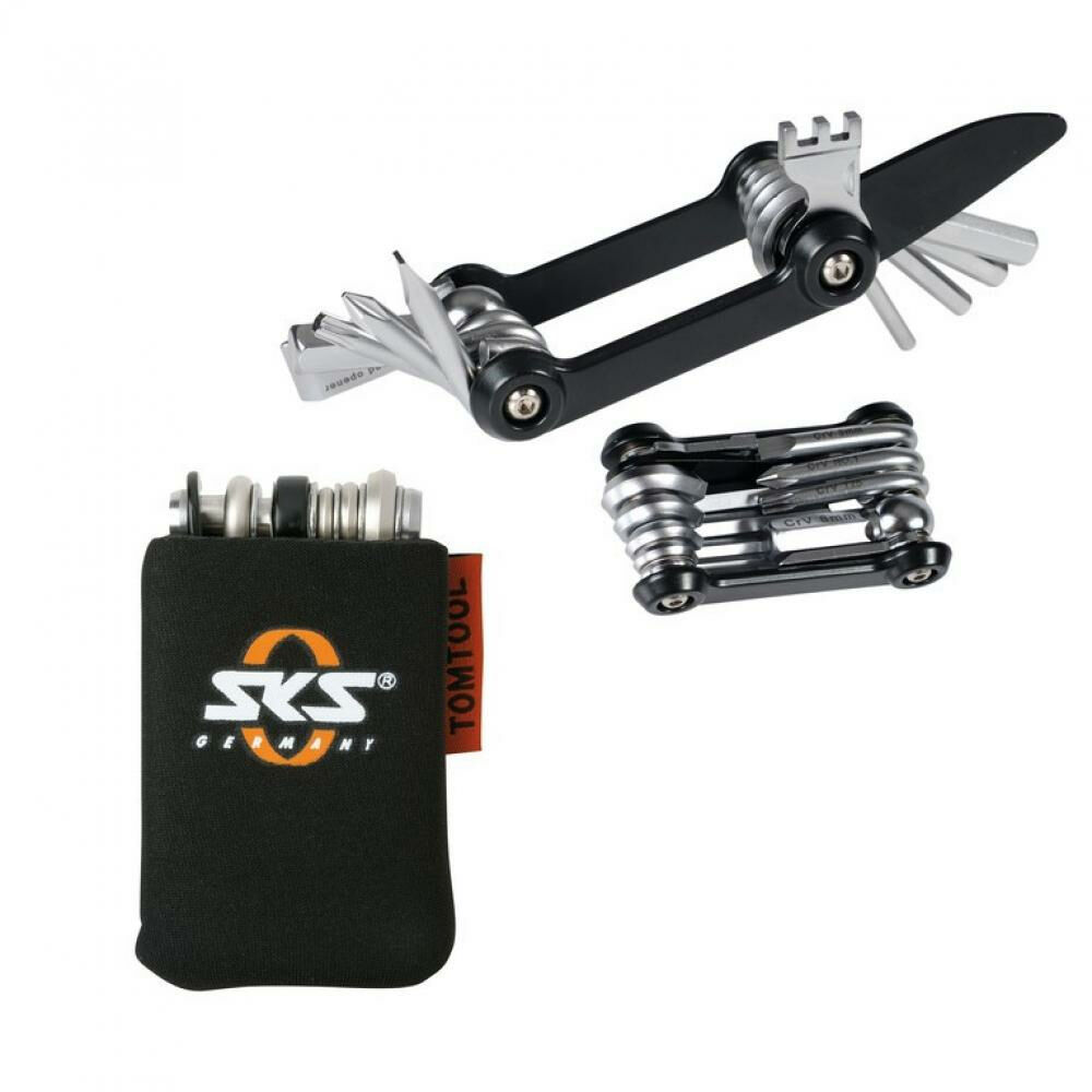 ​SKS TOM 14 Minitool: Kompaktes 14-in-1 Fahrrad-Multitool aus rostfreiem Chrom-V...