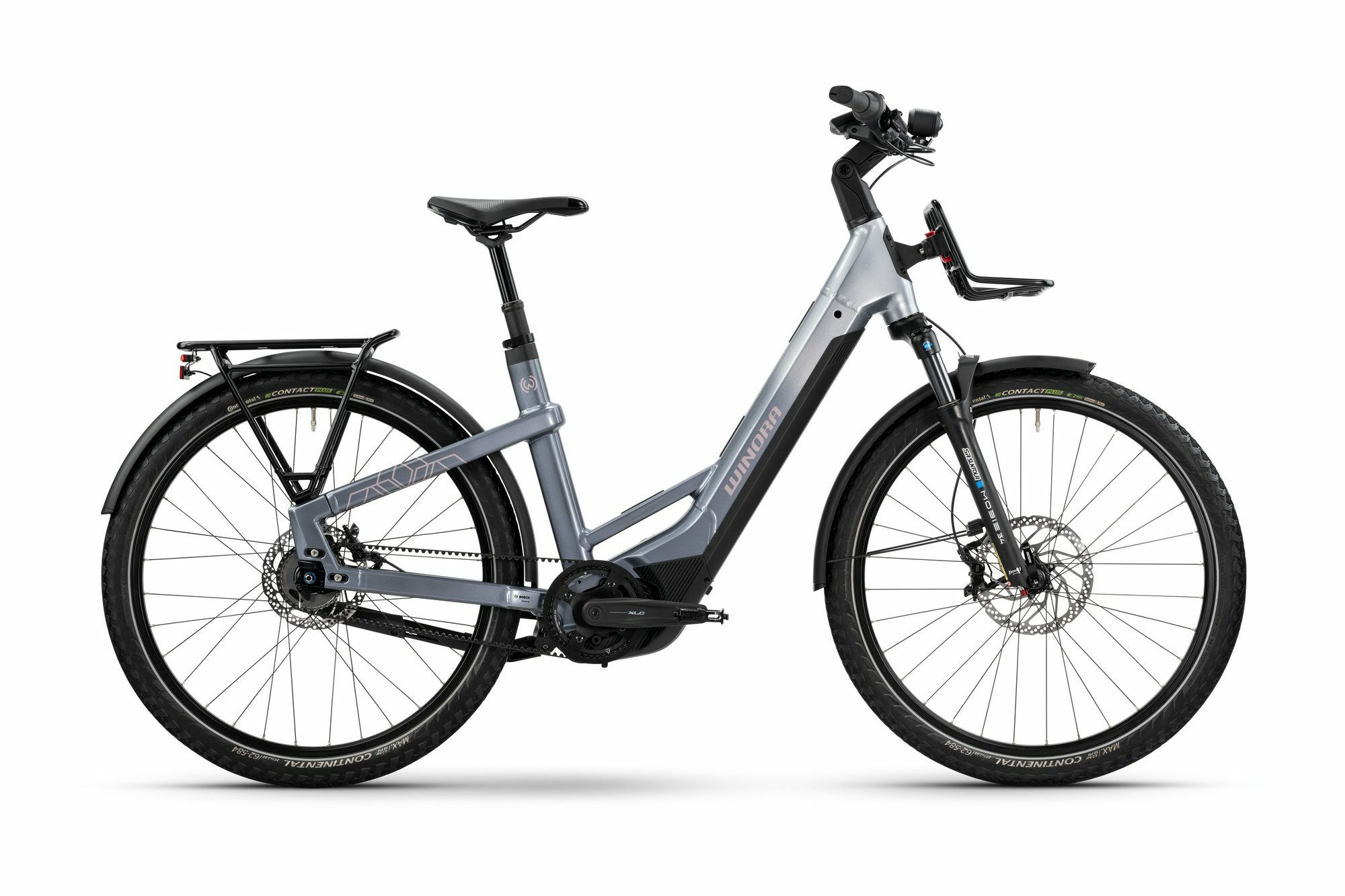 Winora YAKUN R5 PRO LOW - 27;5" 800 Wh - downtown/haze grey-gloss 54 cm