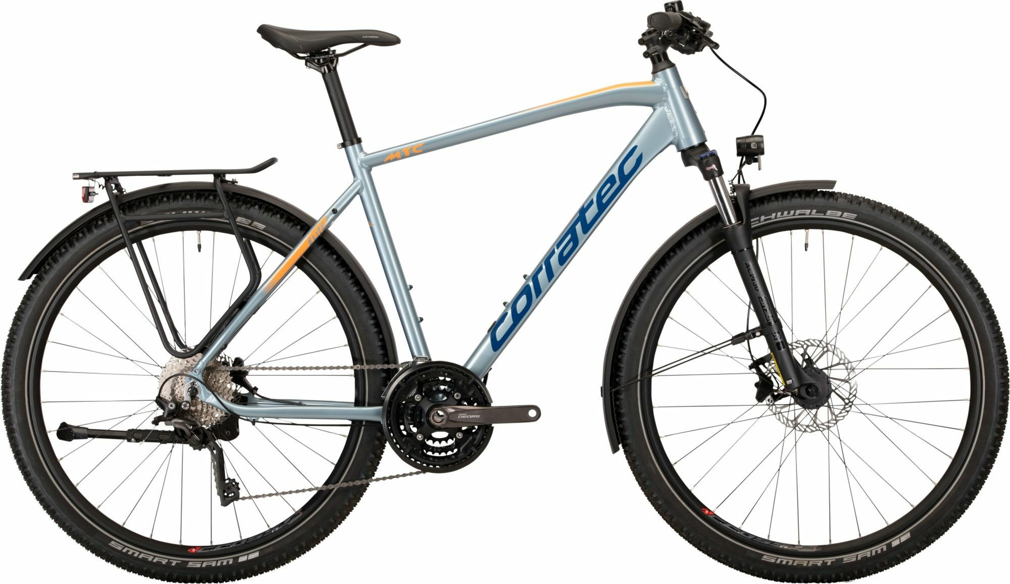 Corratec MTC Elite Gent Metallic Silver/Blue/Orange 2024 28" Diamant