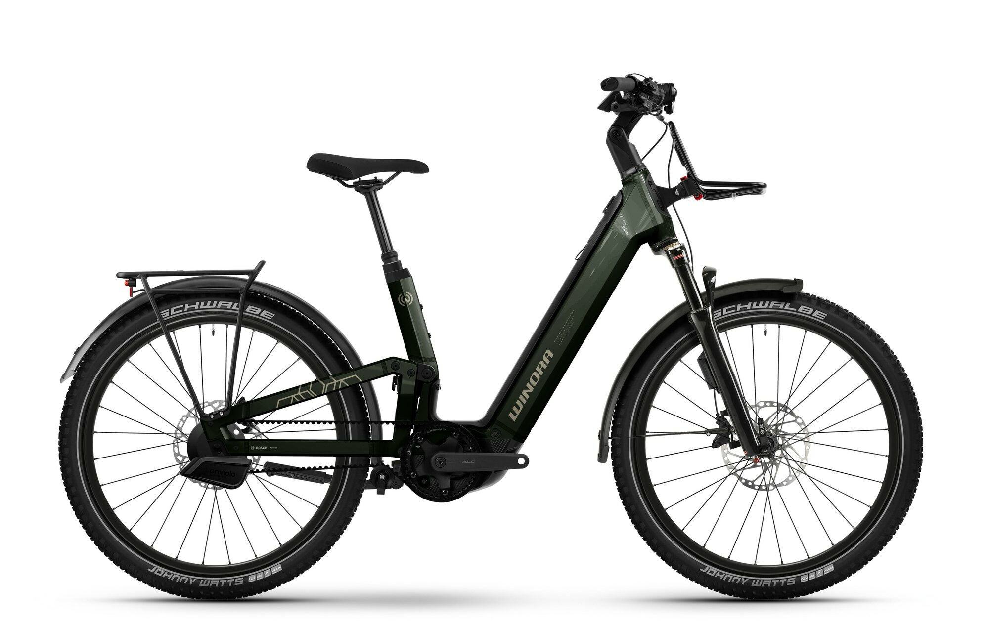 Winora SINUS FS ENV forest mist/morning mist glänzend 27;5" 800 Wh Wave L