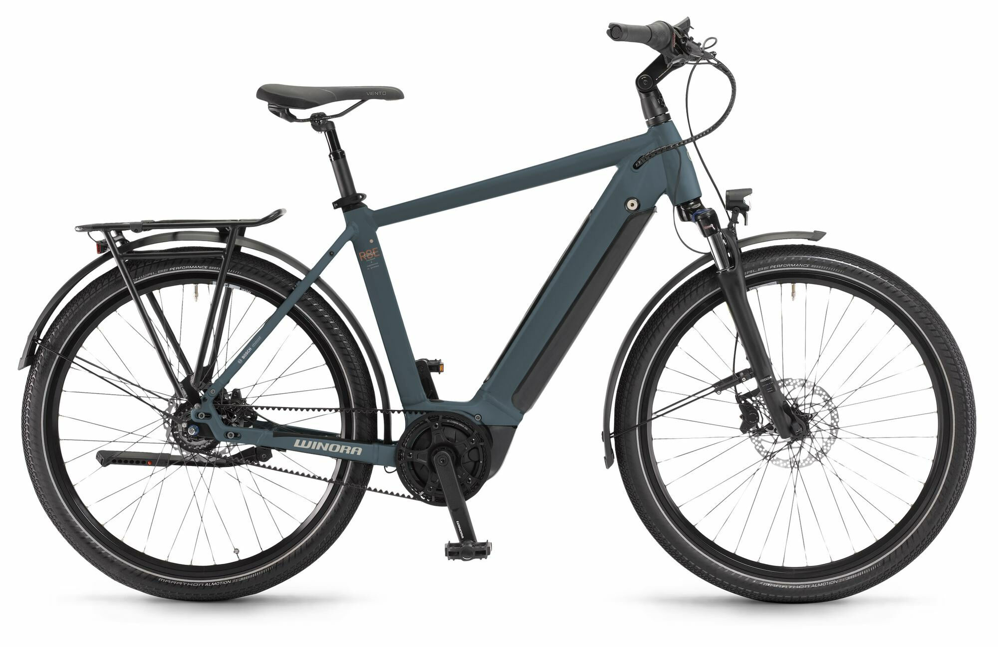 Winora SINUS R8Ef greyblue matt 27;5" 500 Wh Diamant 56 cm