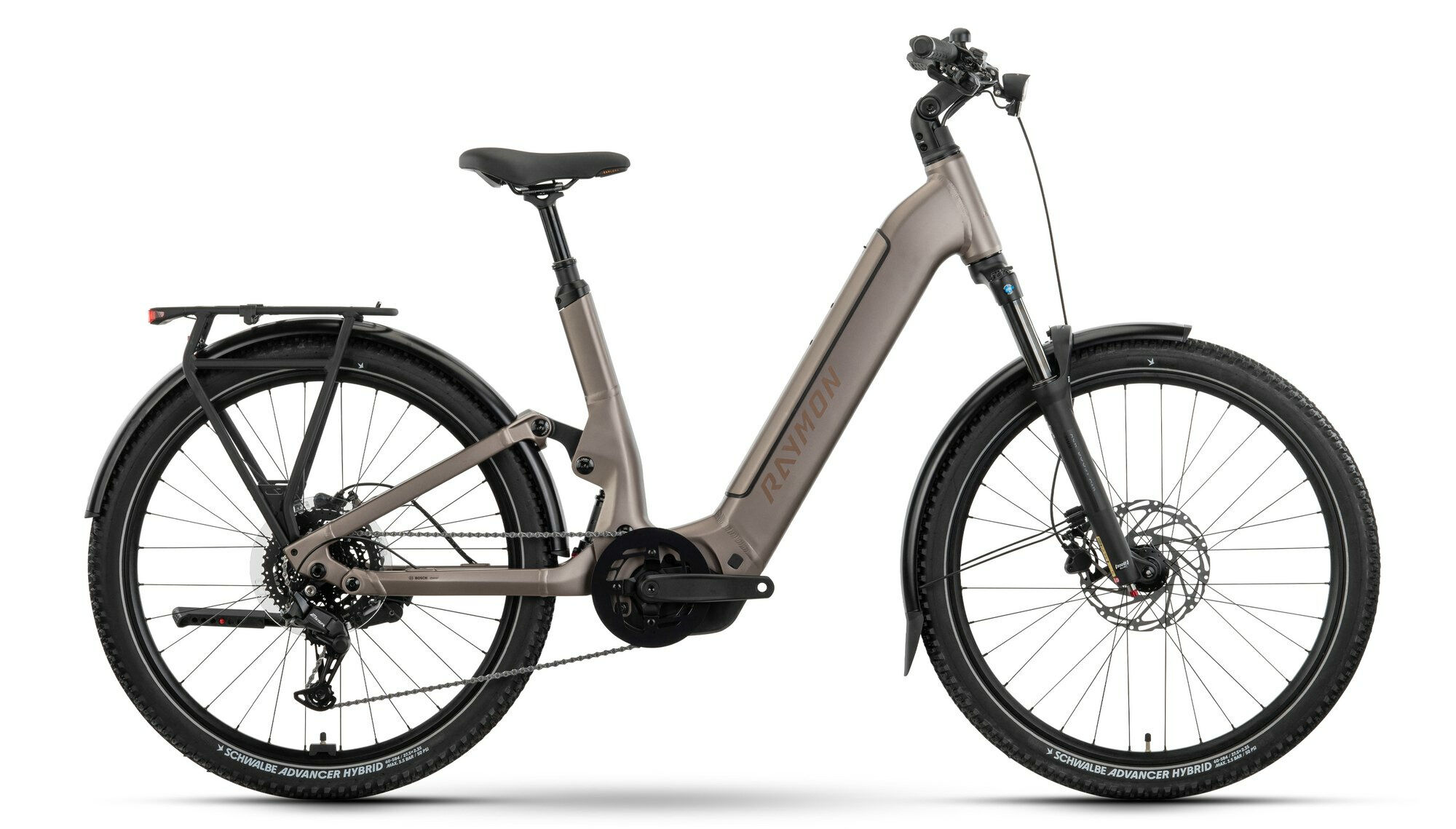 Raymon TAVANO PURE WAVE - 27,5" 600 Wh - taupegrey