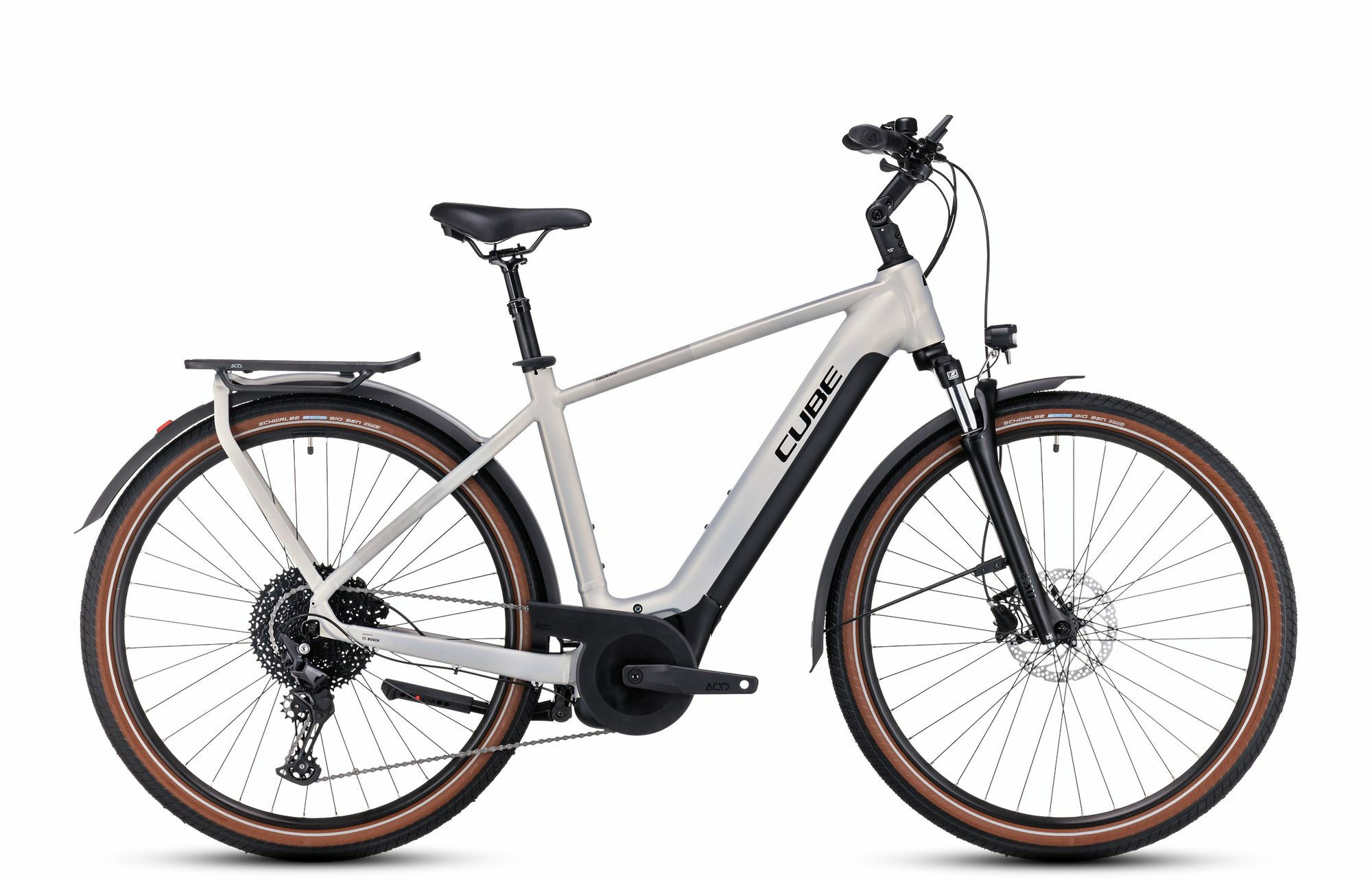 Cube TOURING HYBRID PRO 625 pearlysilver ́n ́black 28" 625 Wh Diamant XL