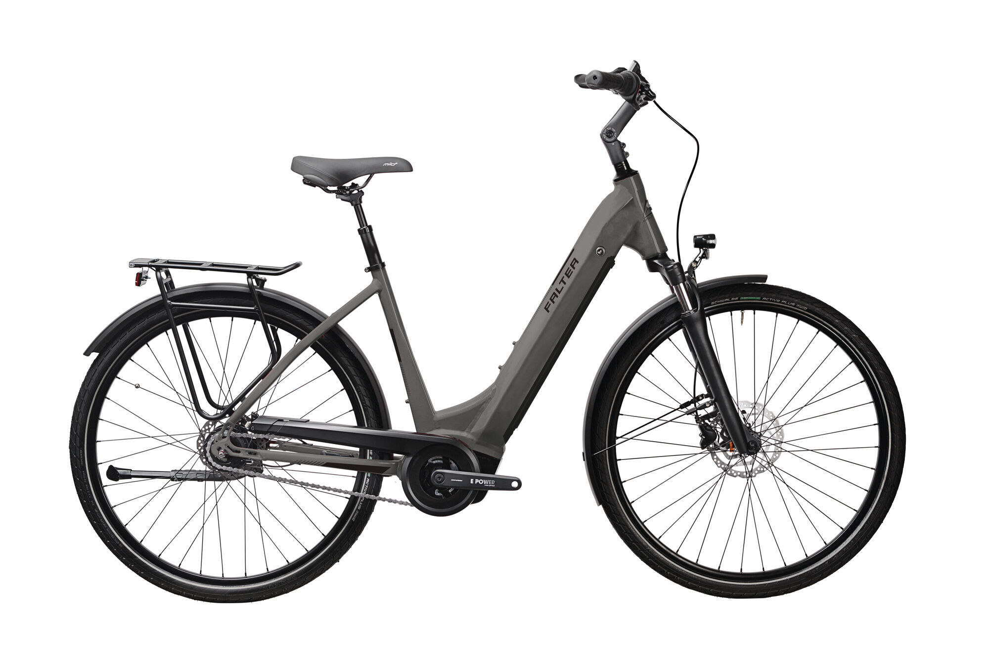 Falter  E 9.4 RT  sublime grey, glossy  2022 28" 500 Wh Wave