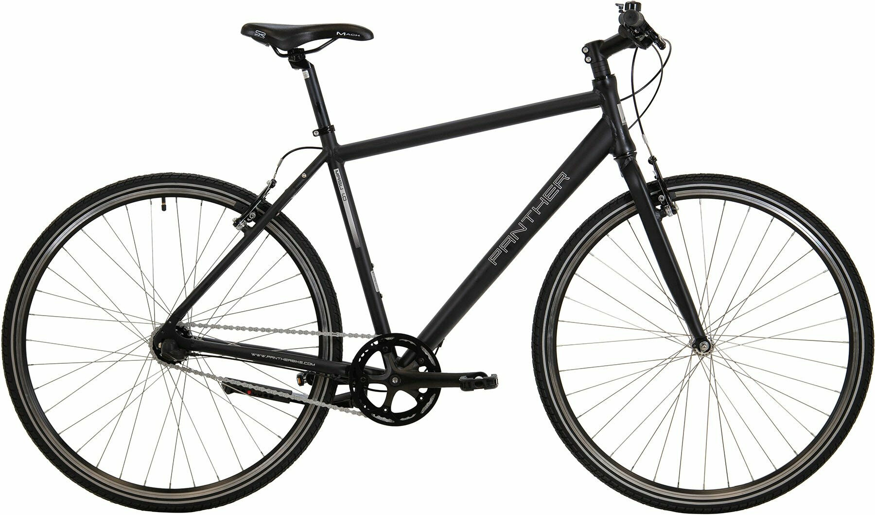 Panther Riso 1.0 schwarz matt 28" Diamant 58 cm