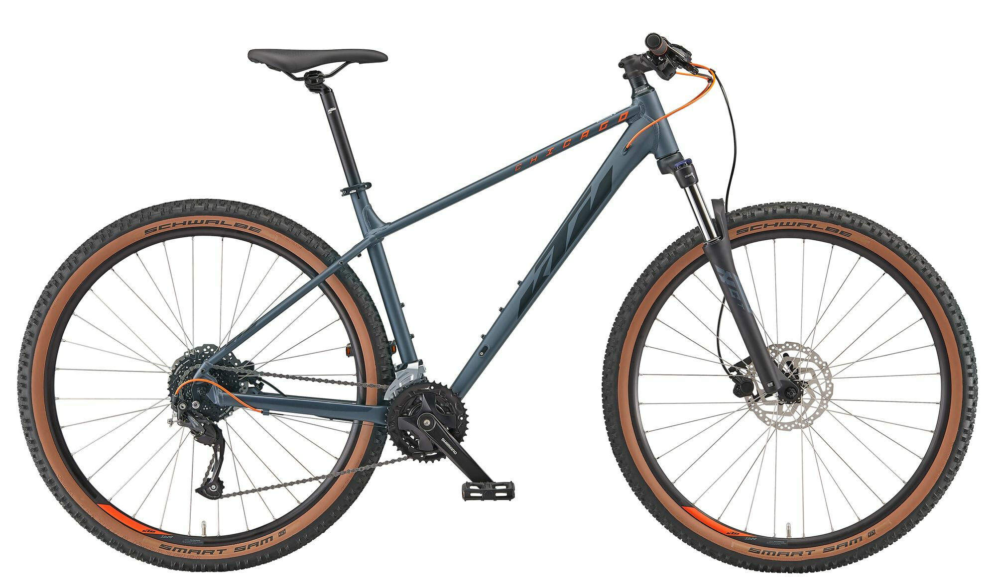 KTM Chicago 291 metallic grey matt (black+orange) 2024 29" Diamant