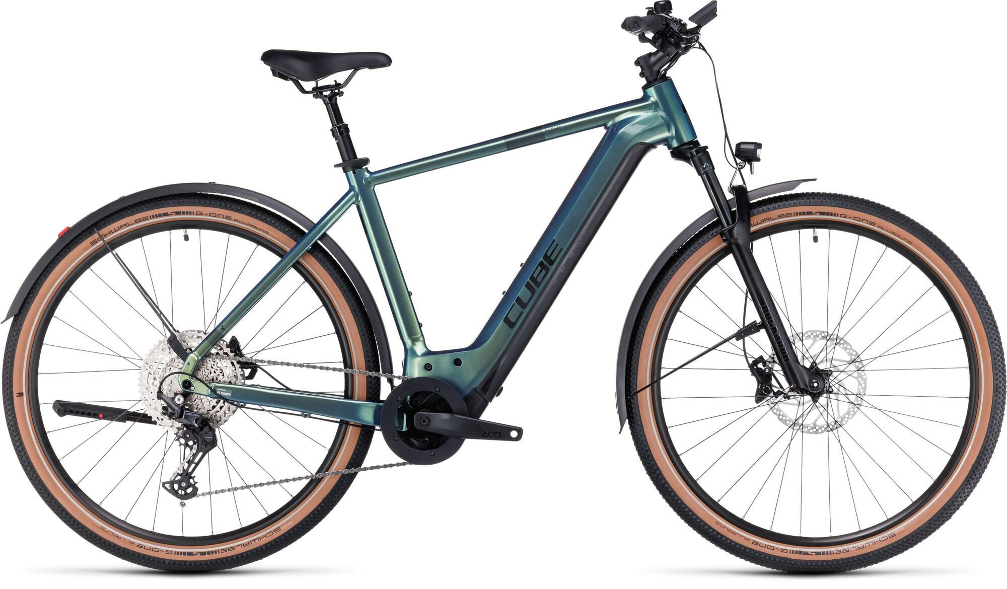 Cube Nuride Hybrid SLX 750 Allroad verde´n´black 28" 750 Wh Diamant