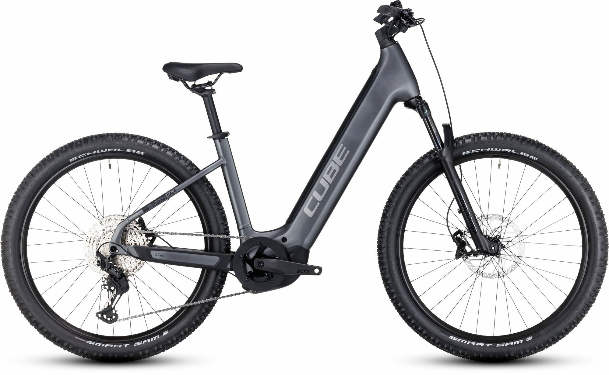 Cube Reaction Hybrid Race 750 grey´n´metal 27,5" 750 Wh Wave