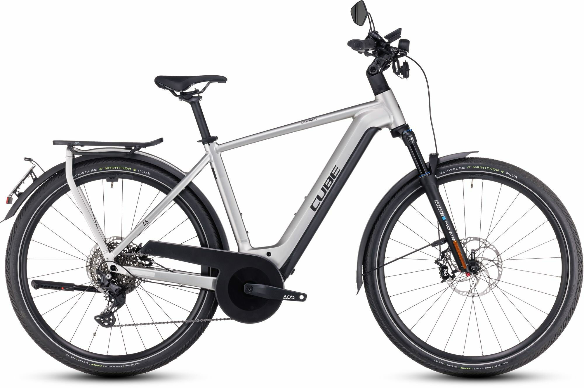 Cube Kathmandu Hybrid 45 750 grey ́n ́reflex 28"; 750 Wh Diamant 54 cm