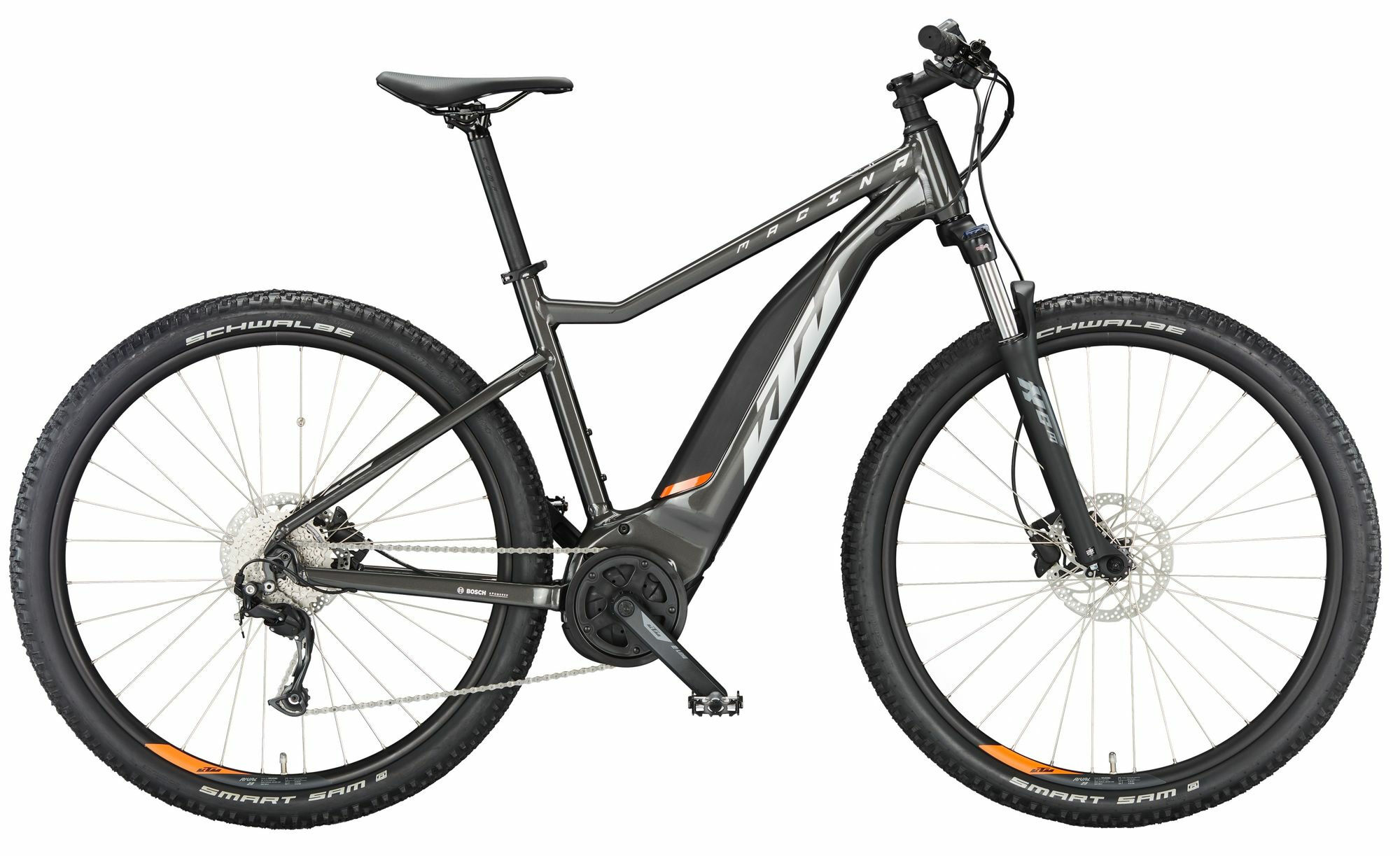 KTM Macina Ride 591 machine grey (silver+orange) 2024 29" 500 Wh Diamant