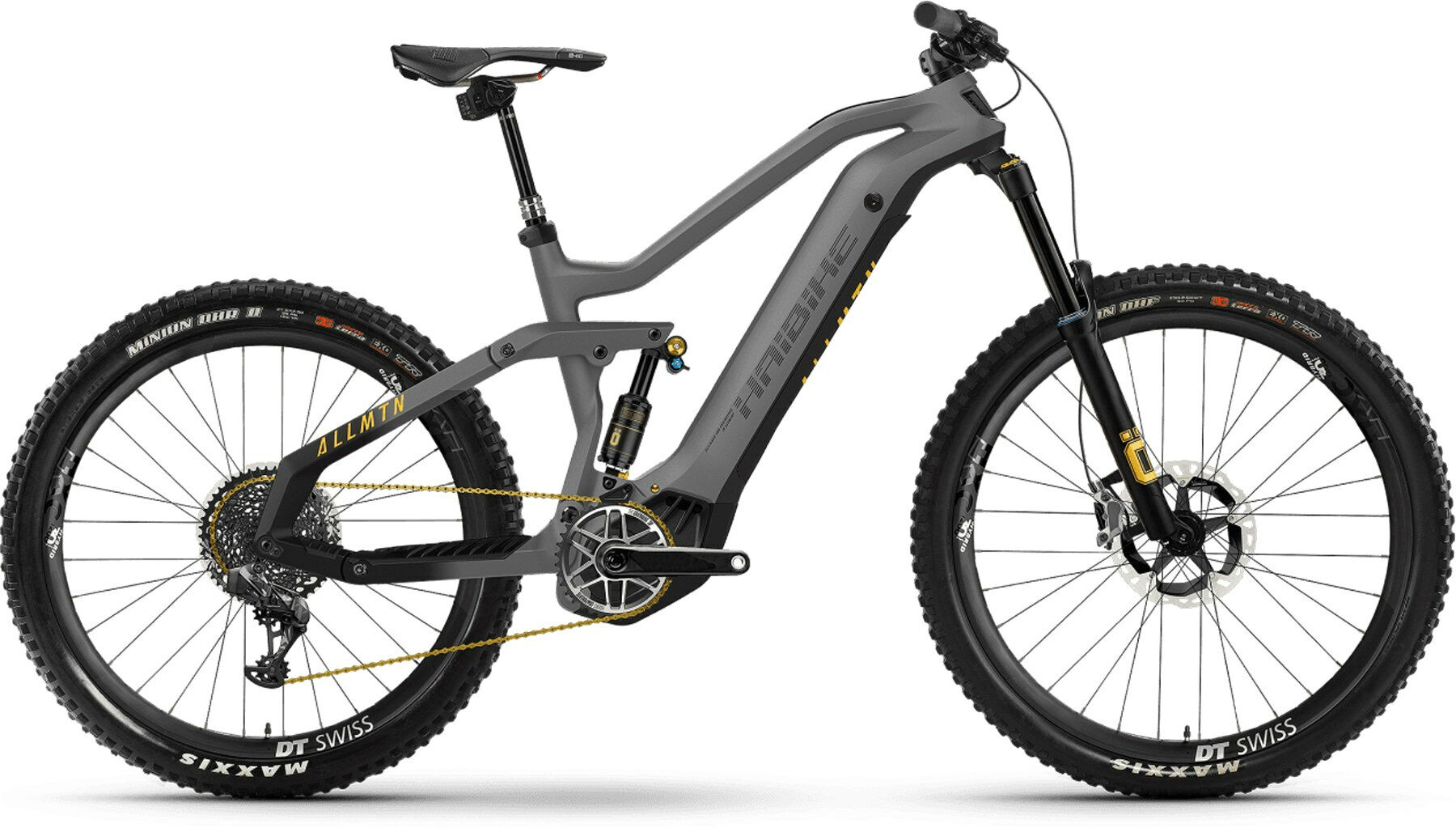 Haibike ALLMTN SE - 29"/27,5" 600 Wh - Titan/Black/Yellow Matte