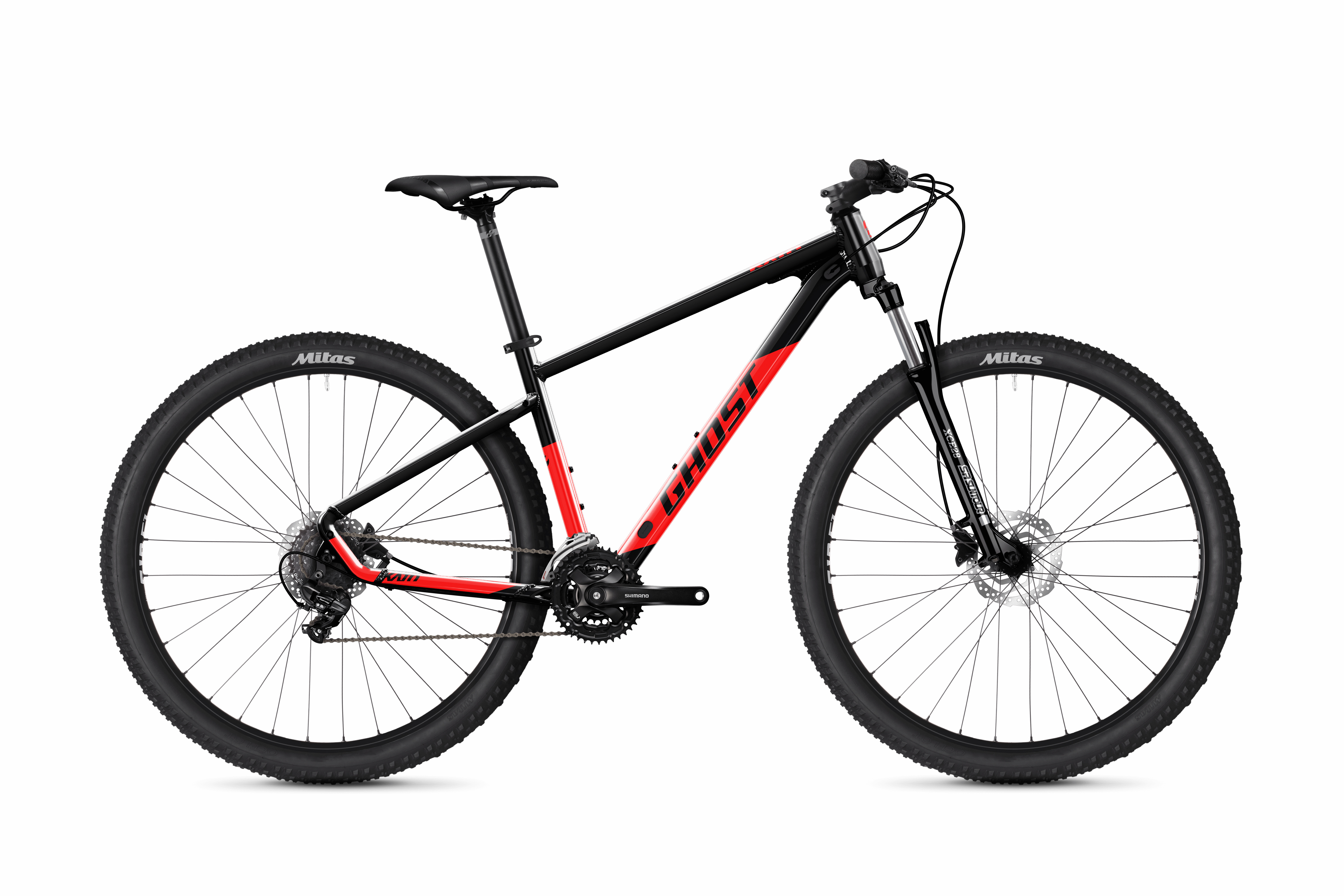 Ghost Kato 29 AL black/ riot red - glossy 2023 29" Diamant